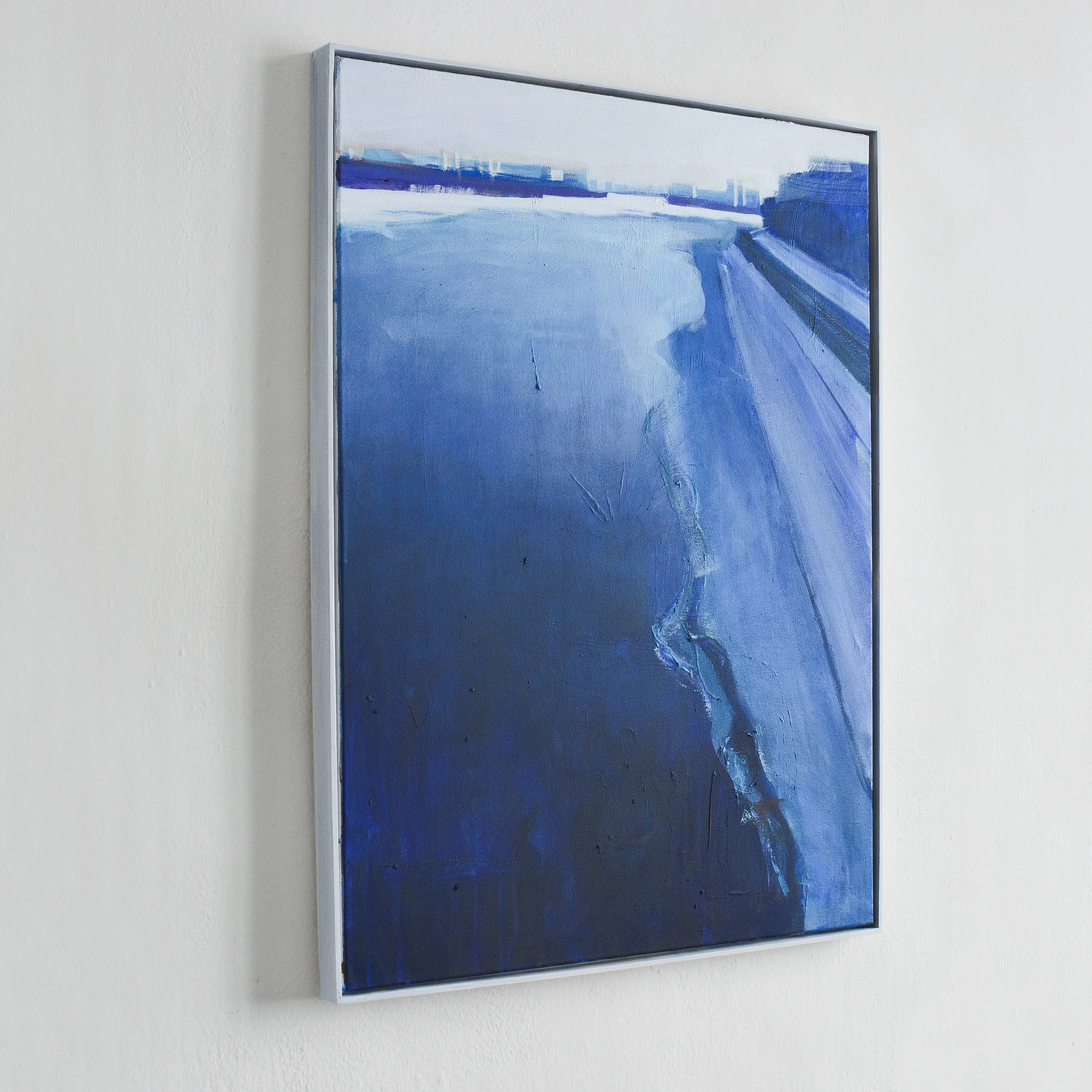 Image of View of the Dnipro. Sunny day by Igor Nekraha, size: 80х60 см, made of Acrylic on canvas, Painting medium, from Київ, part of the Acrylics series, priced at $700 Photo 3 of 4.