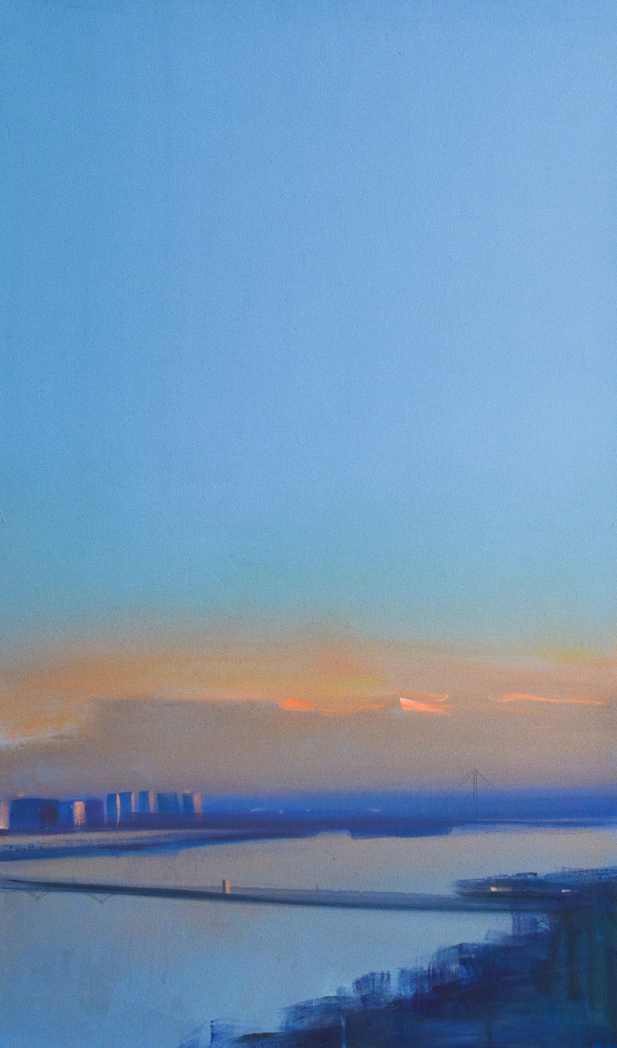 Зображення "View of the South Bridge" від Igor Nekraha, розмір: 100х60, матеріали: Acrylic on canvas, медіум: Живопис, місто: Київ, серія: Acrylics, ціна: $1300 Фото 2 з 4.