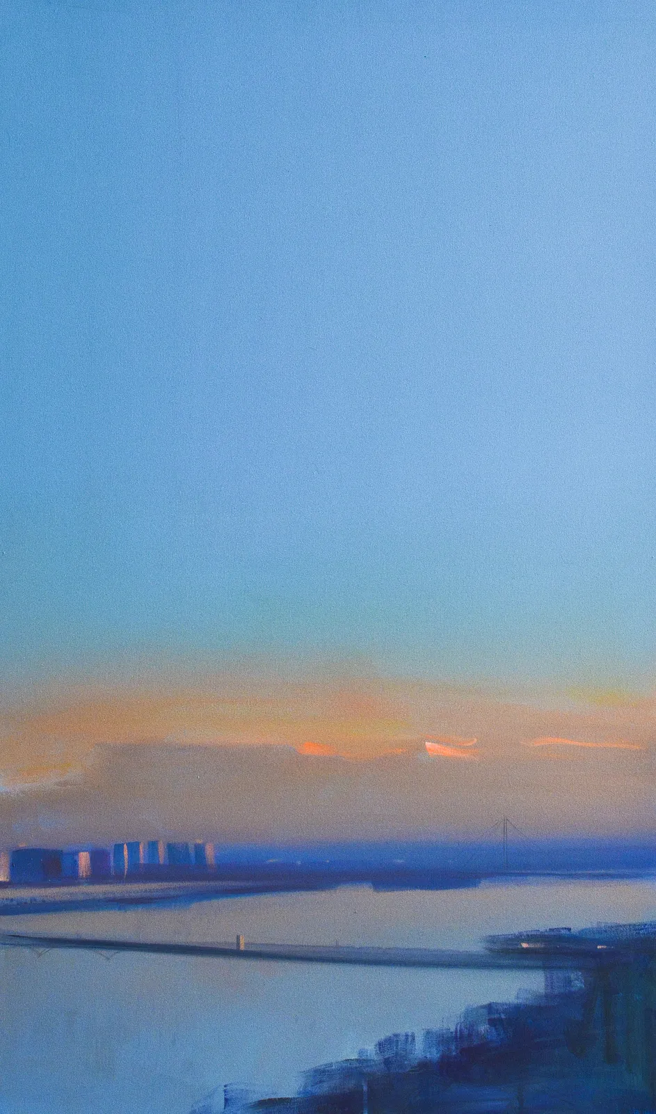 Зображення "View of the South Bridge" від Igor Nekraha, розмір: 100х60, матеріали: Acrylic on canvas, медіум: Живопис, місто: Київ, серія: Acrylics, ціна: $1300 Фото 2 з 4.