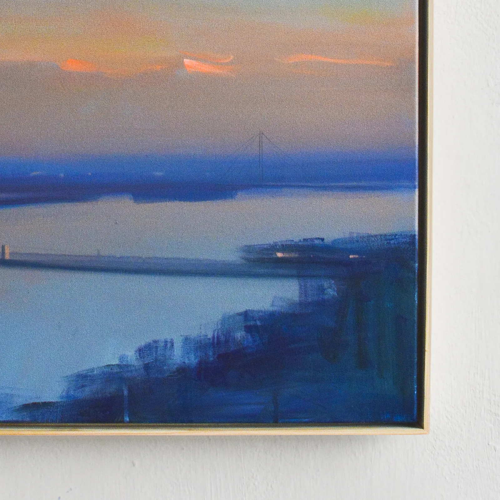 Image of View of the South Bridge by Igor Nekraha, size: 100х60, made of Acrylic on canvas, Painting medium, from Київ, part of the Acrylics series, priced at $1300 Photo 4 of 4.