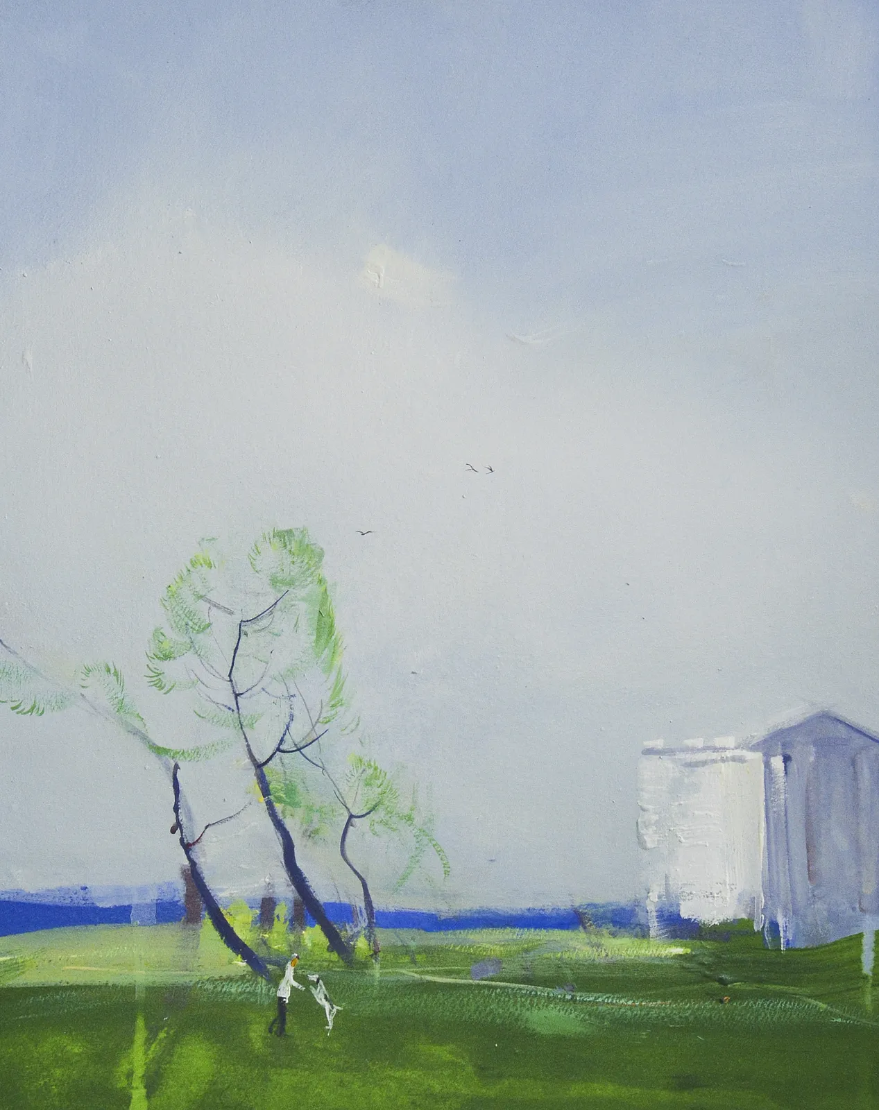 Зображення "Прогулянка з собакою. Пейзажка" від Igor Nekraha, розмір: 50x40, матеріали: Гуаш на папері, медіум: Живопис, місто: Ukraine, серія: Gouaches, ціна: $500 Фото 2 з 4.