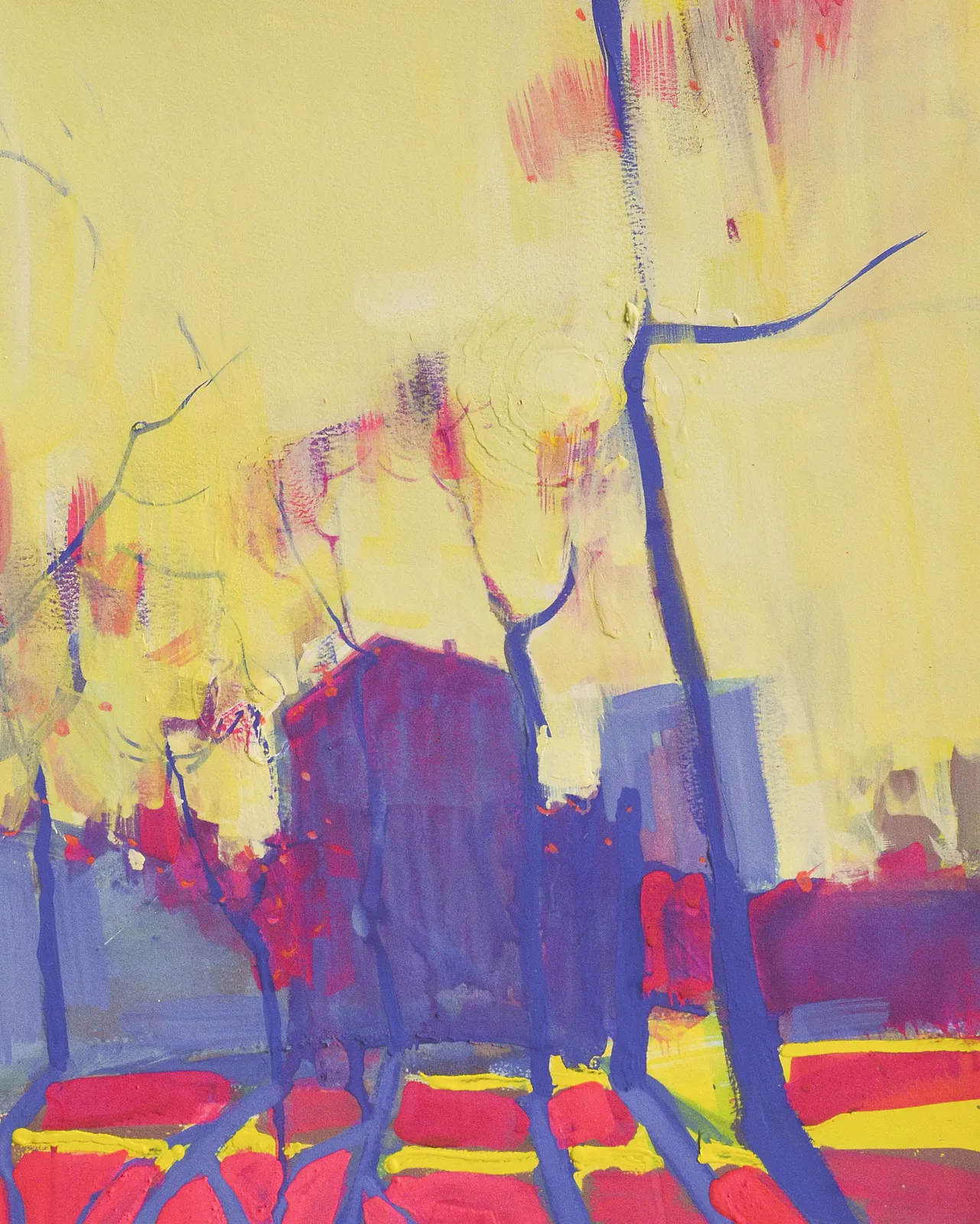 Image of Bright spring in Kyiv by Igor Nekraha, size: 50x40, made of Gouache on paper, Painting medium, from Ukraine, part of the Gouaches series, priced at $500 Photo 2 of 4.