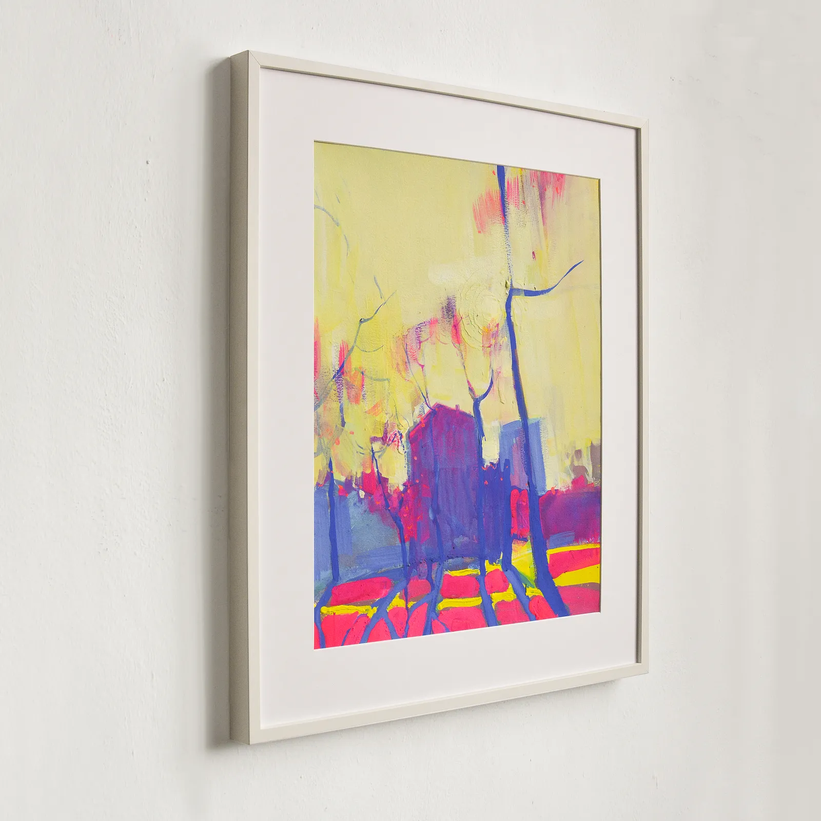 Image of Bright spring in Kyiv by Igor Nekraha, size: 50x40, made of Gouache on paper, Painting medium, from Ukraine, part of the Gouaches series, priced at $500 Photo 3 of 4.