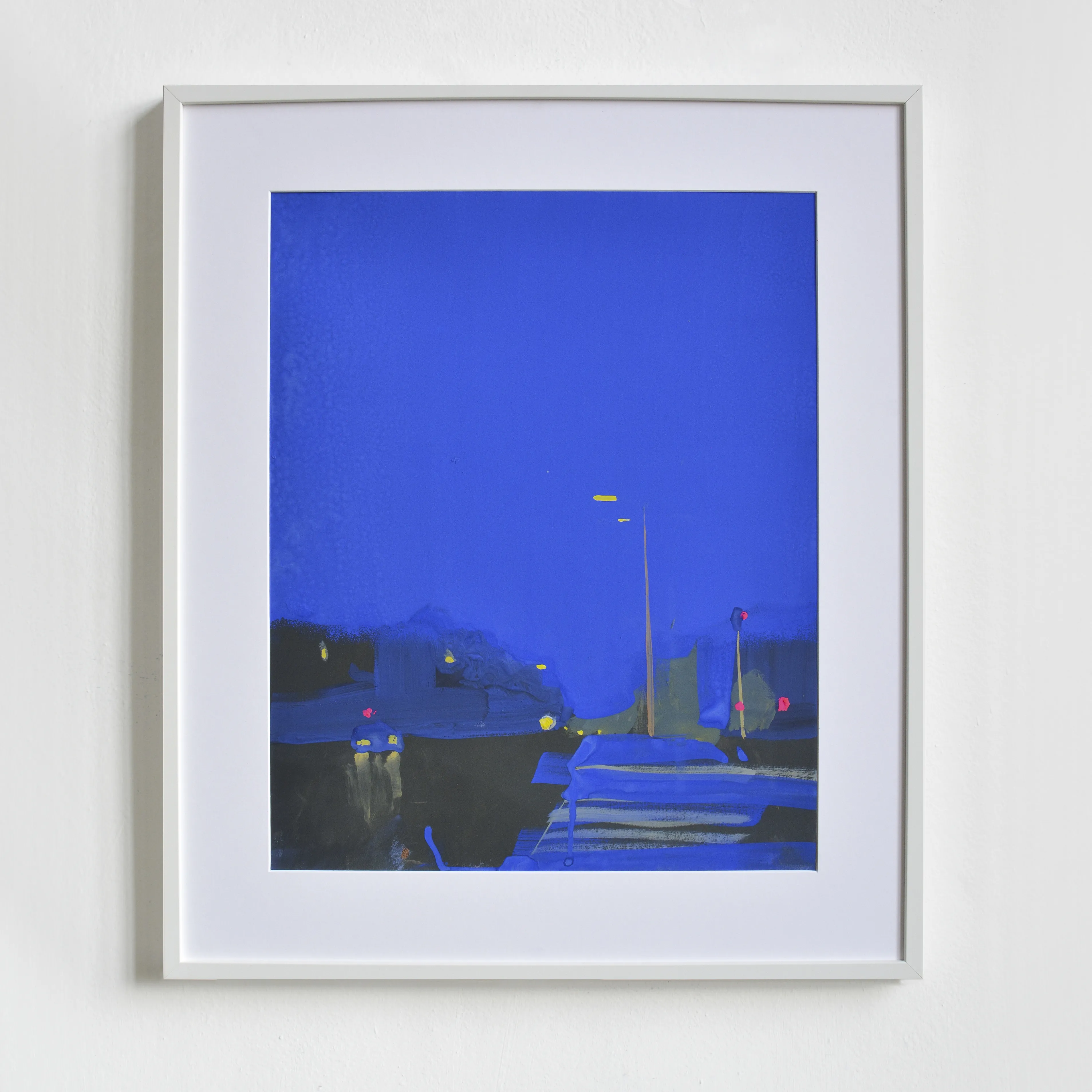 Image of Evening on Bulvaro-Kudriavska Str. by Igor Nekraha, size: 50x40, made of Gouache on paper, Painting medium, from Ukraine, part of the Gouaches series, priced at $500 Photo 1 of 4.