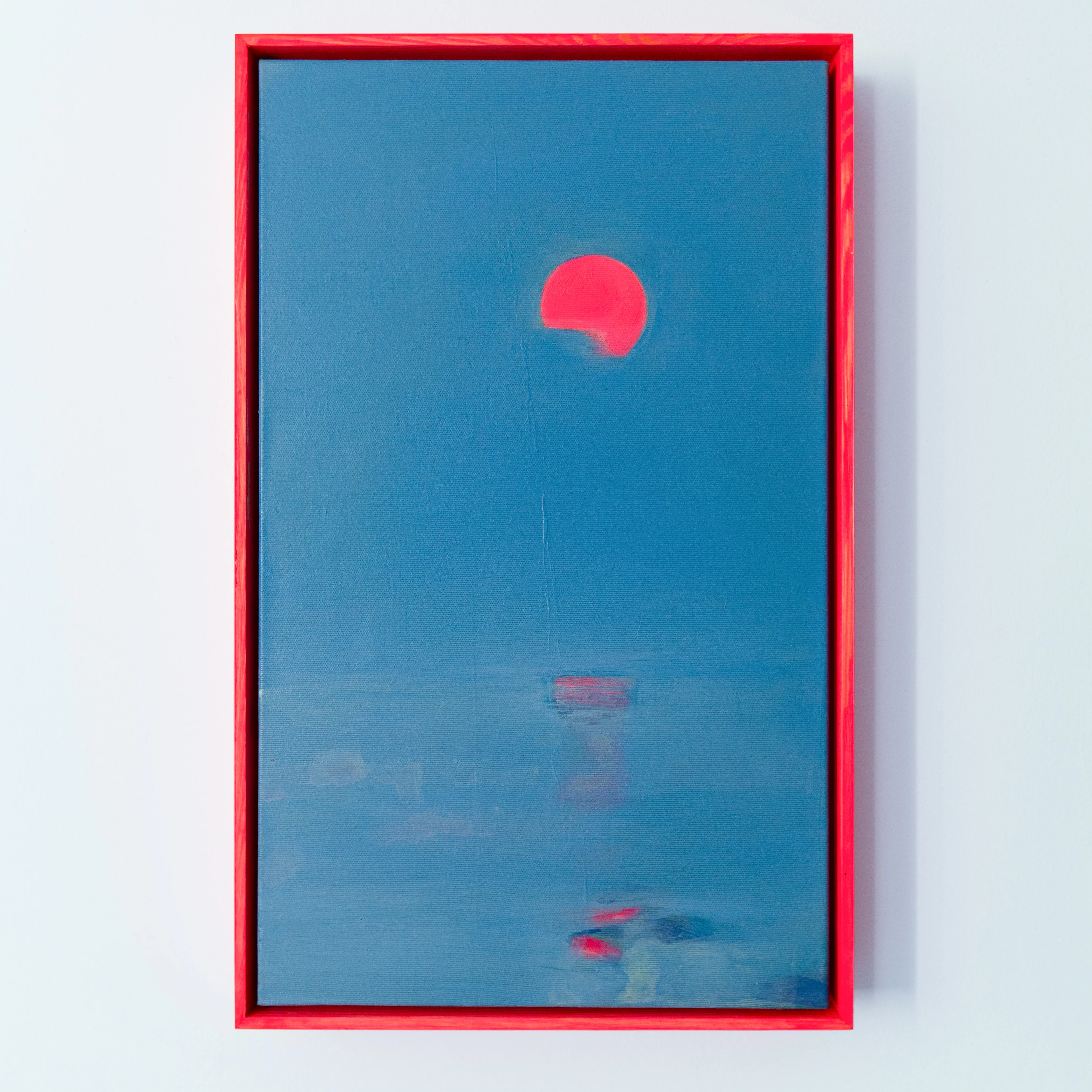 Image of Rising moon by Igor Nekraha, size: 50x30, made of Acrylic on canvas, Painting medium, from Ukraine, part of the Acrylics series, priced at $400 Photo 1 of 4.