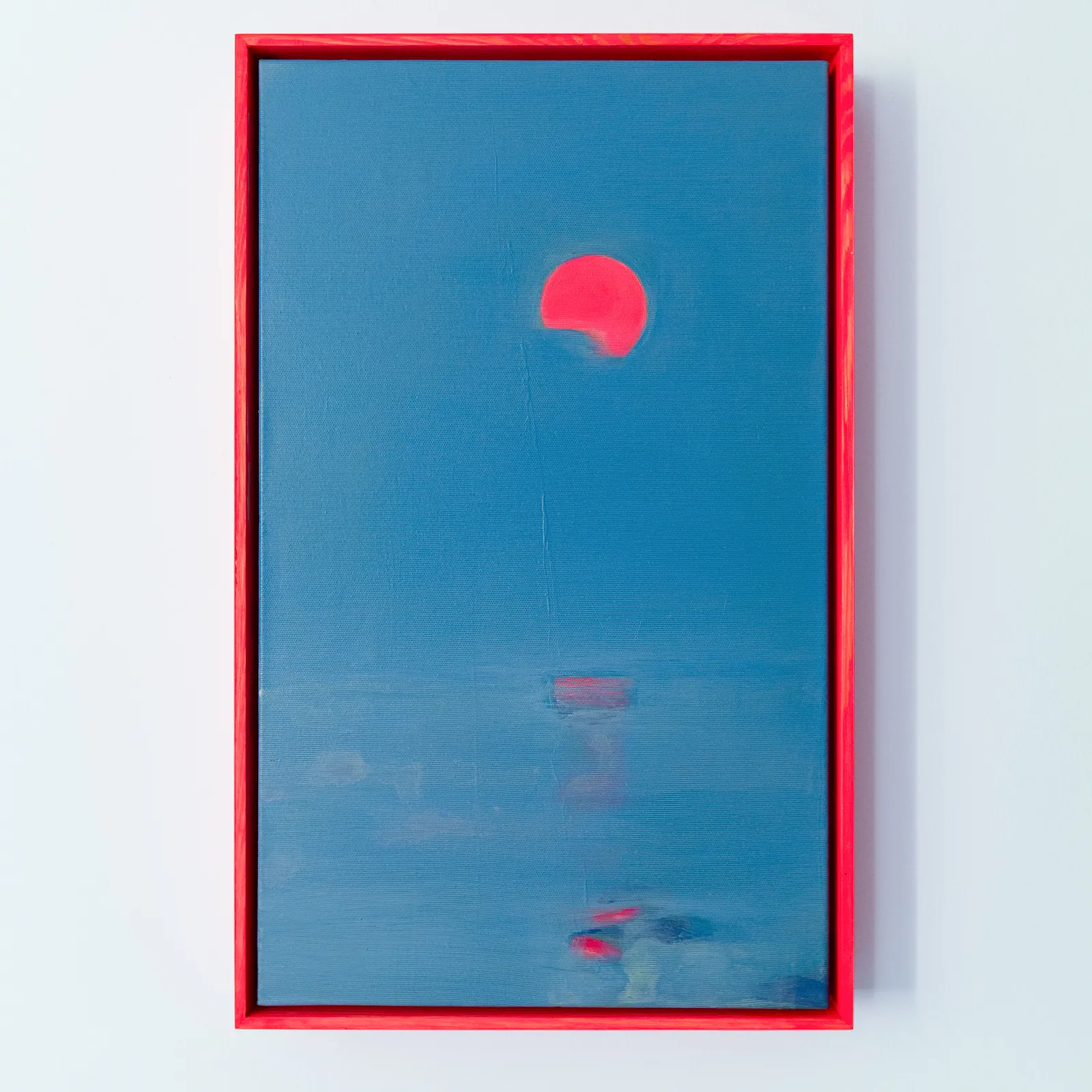 Image of Rising moon by Igor Nekraha, size: 50x30, made of Acrylic on canvas, Painting medium, from Ukraine, part of the Acrylics series, priced at $400 Photo 1 of 4.