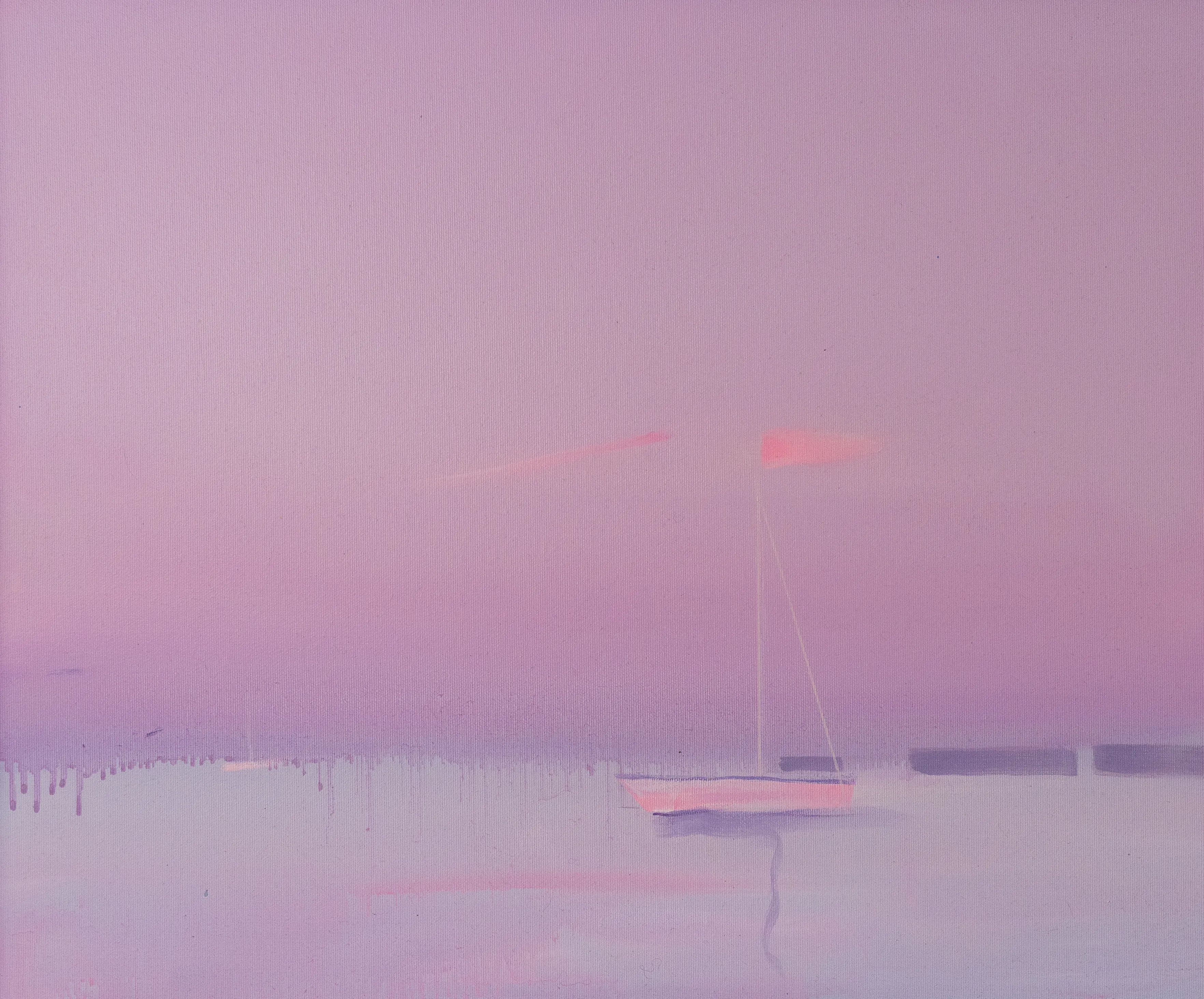 Image of Quiet evening by Igor Nekraha, size: 50x60, made of Acrylic on canvas, Painting medium, from Ukraine, part of the Acrylics series, priced at $500 Photo 3 of 4.