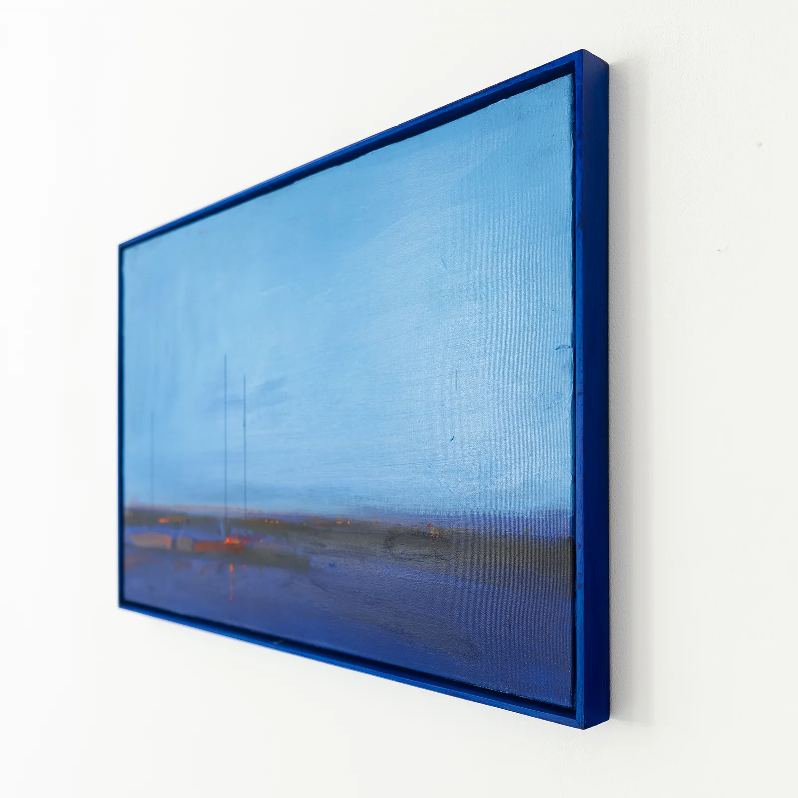 Image of Blue hour. Sea by Igor Nekraha, size: 40x60 cm, made of Acrylic on canvas, Painting medium, from Ukraine, part of the Acrylics series, priced at $500 Photo 3 of 4.
