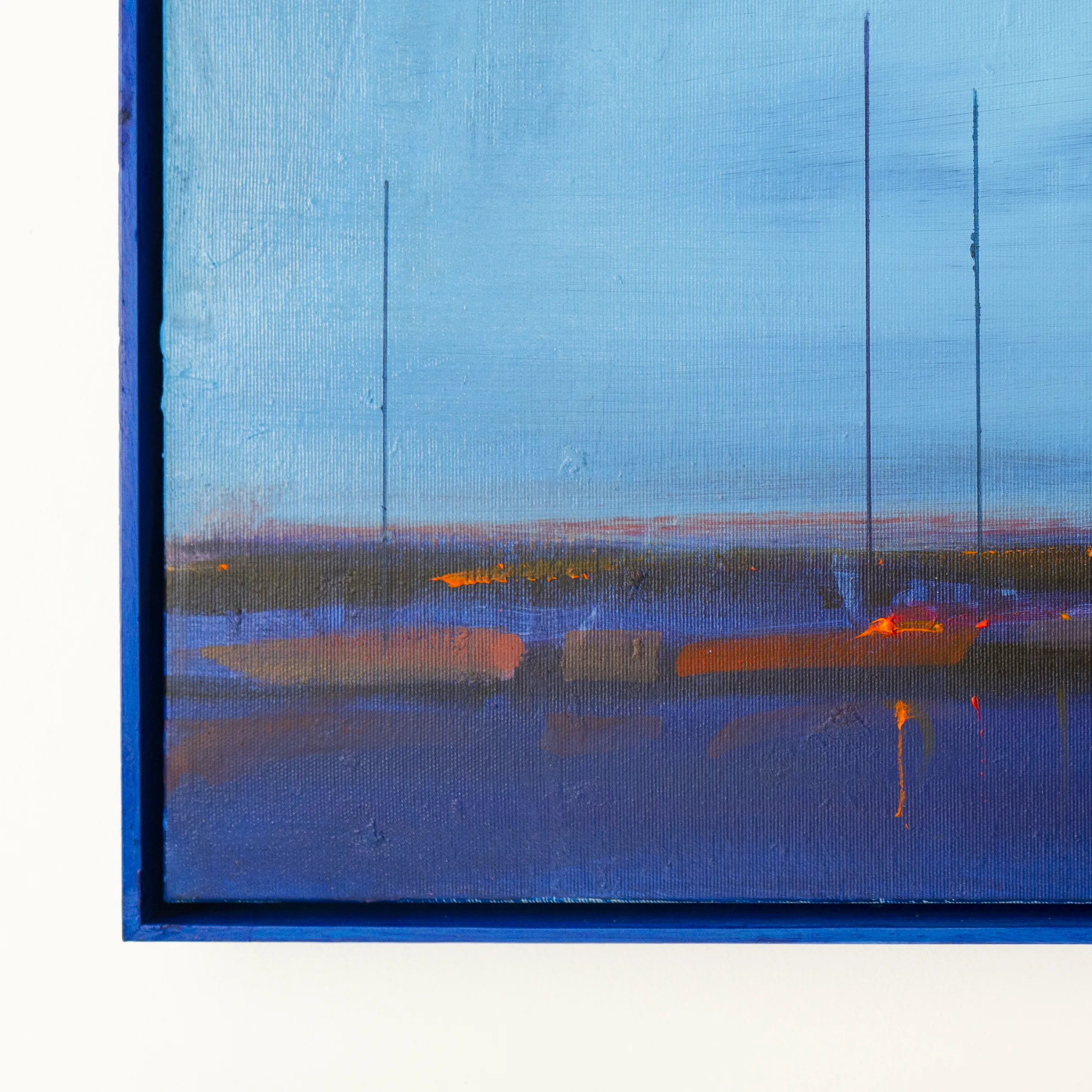 Image of Blue hour. Sea by Igor Nekraha, size: 40x60 cm, made of Acrylic on canvas, Painting medium, from Ukraine, part of the Acrylics series, priced at $500 Photo 4 of 4.