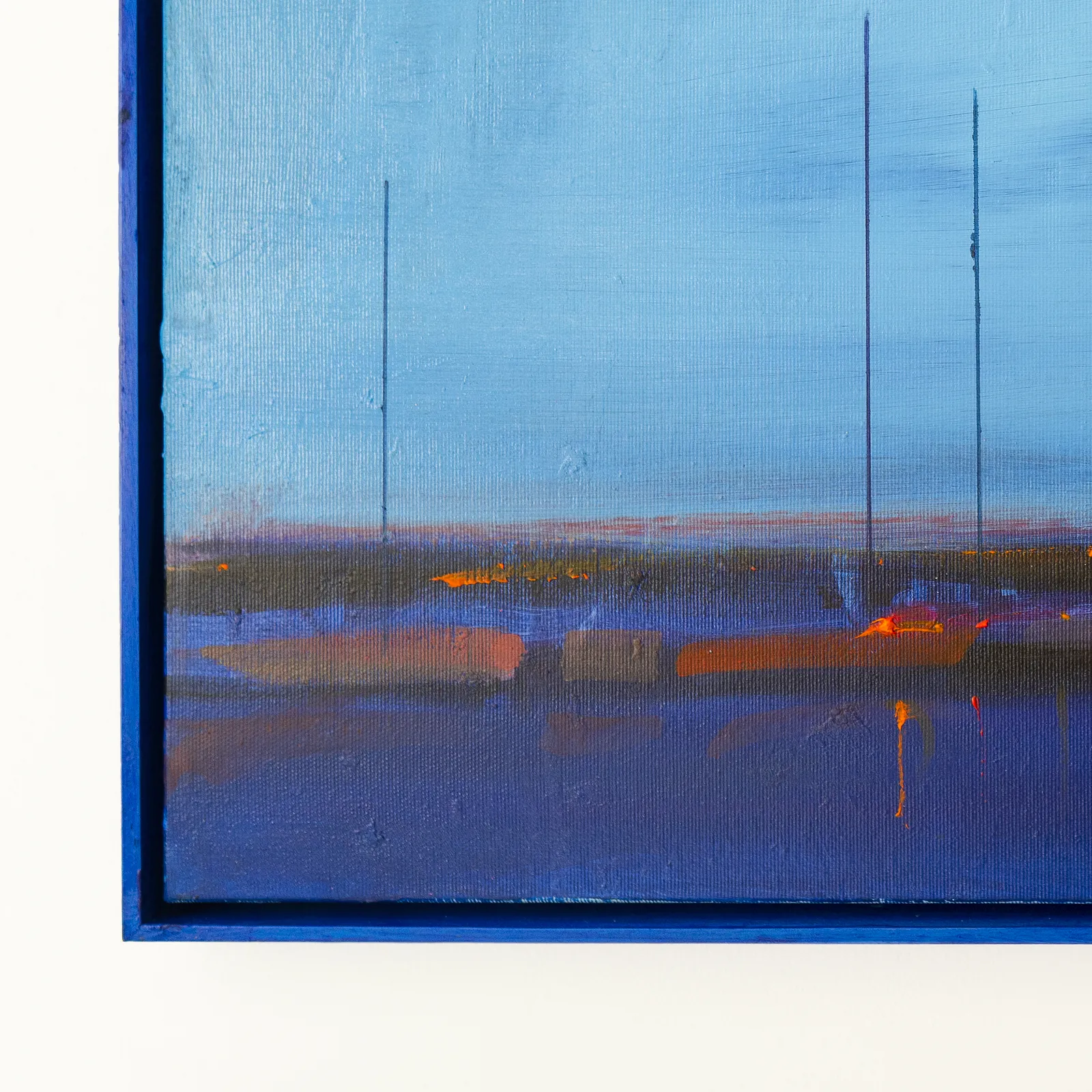 Image of Blue hour. Sea by Igor Nekraha, size: 40x60 cm, made of Acrylic on canvas, Painting medium, from Ukraine, part of the Acrylics series, priced at $500 Photo 4 of 4.
