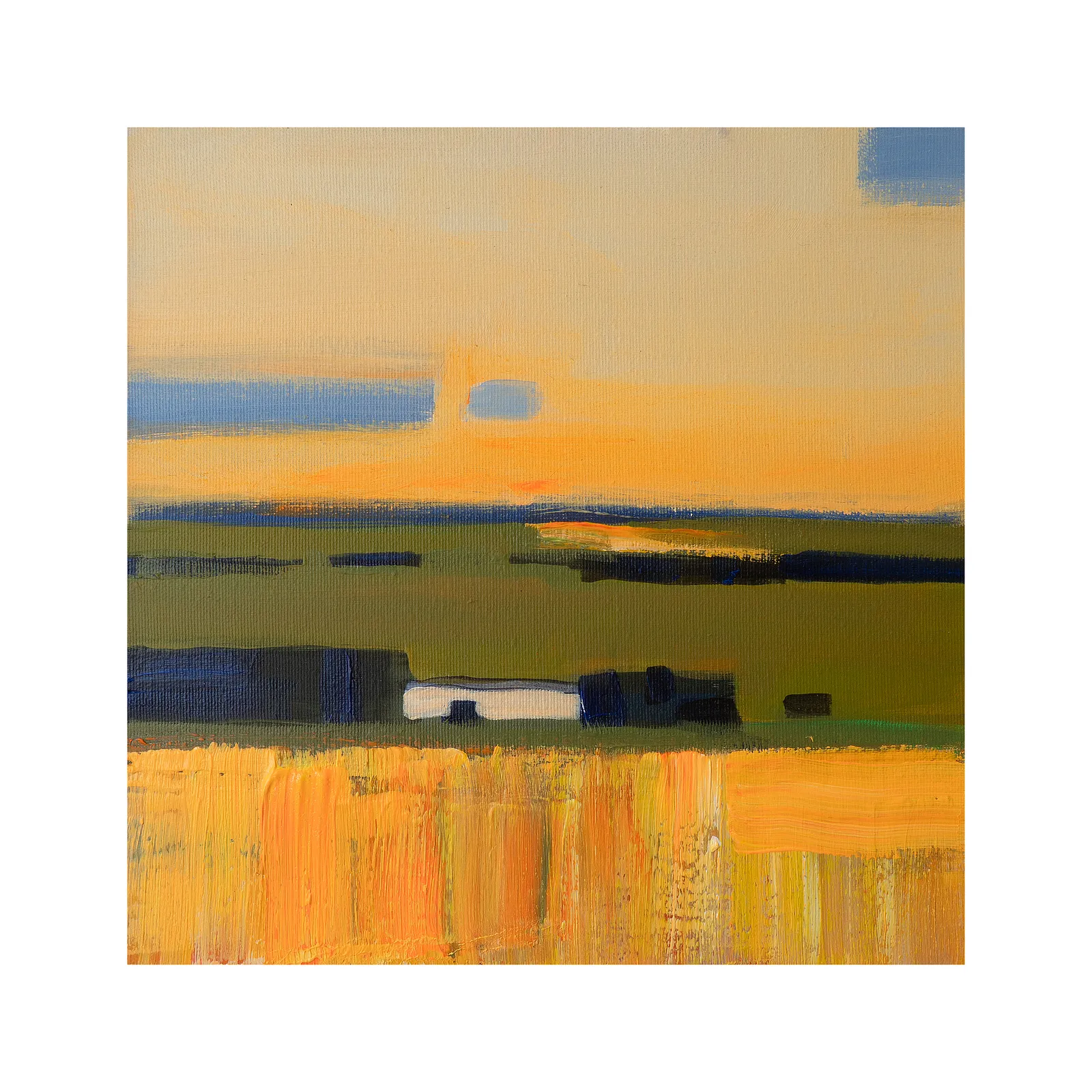 Image of Fields of Gold by Igor Nekraha, size: 30х30, made of Acrylic on canvas, Painting medium, from Kyiv, part of the Acrylics series, priced at $300 Photo 3 of 4.