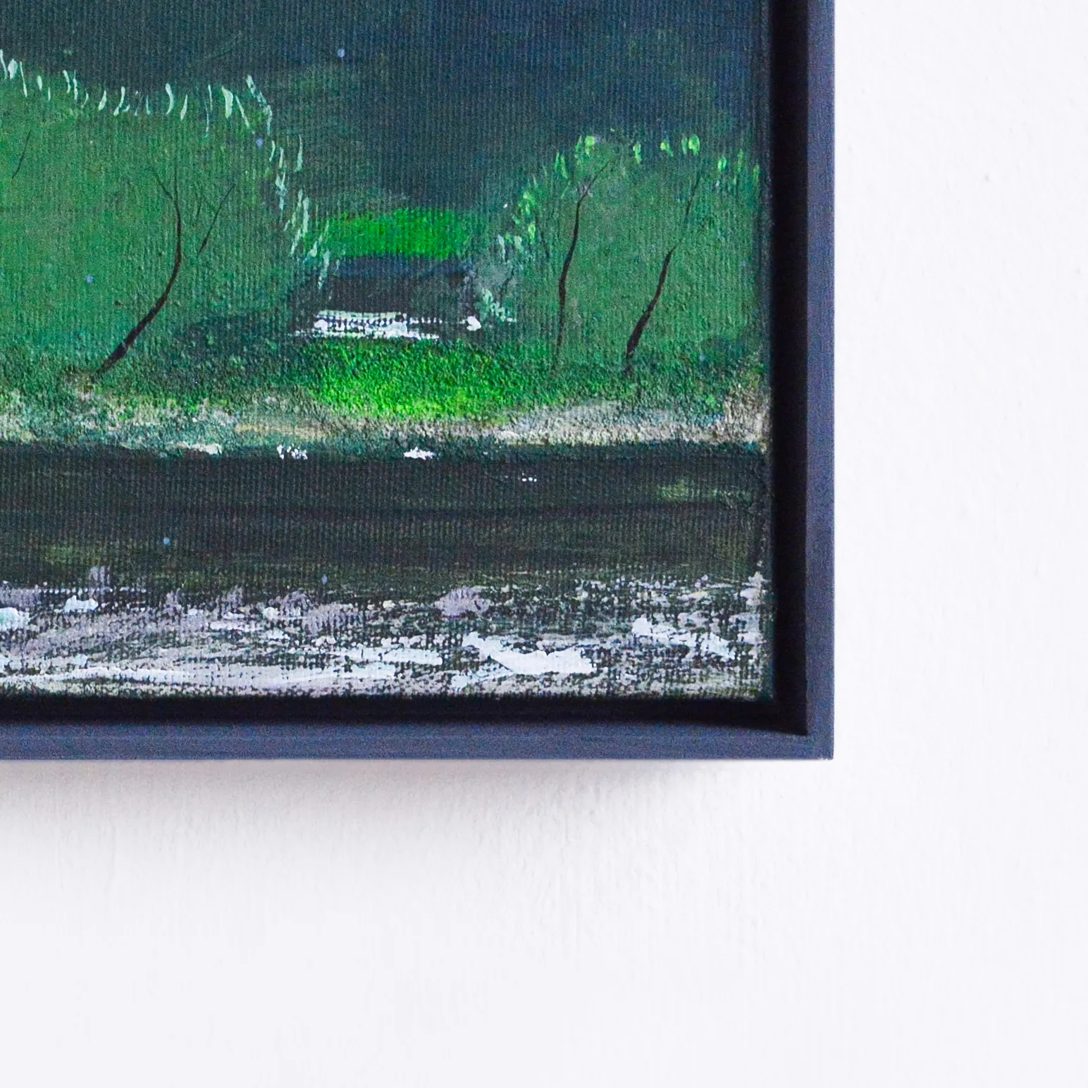 Image of Dnister etude by Igor Nekraha, size: 30x50, made of Acrylic on canvas, Painting medium, priced at $350 Photo 4 of 4.
