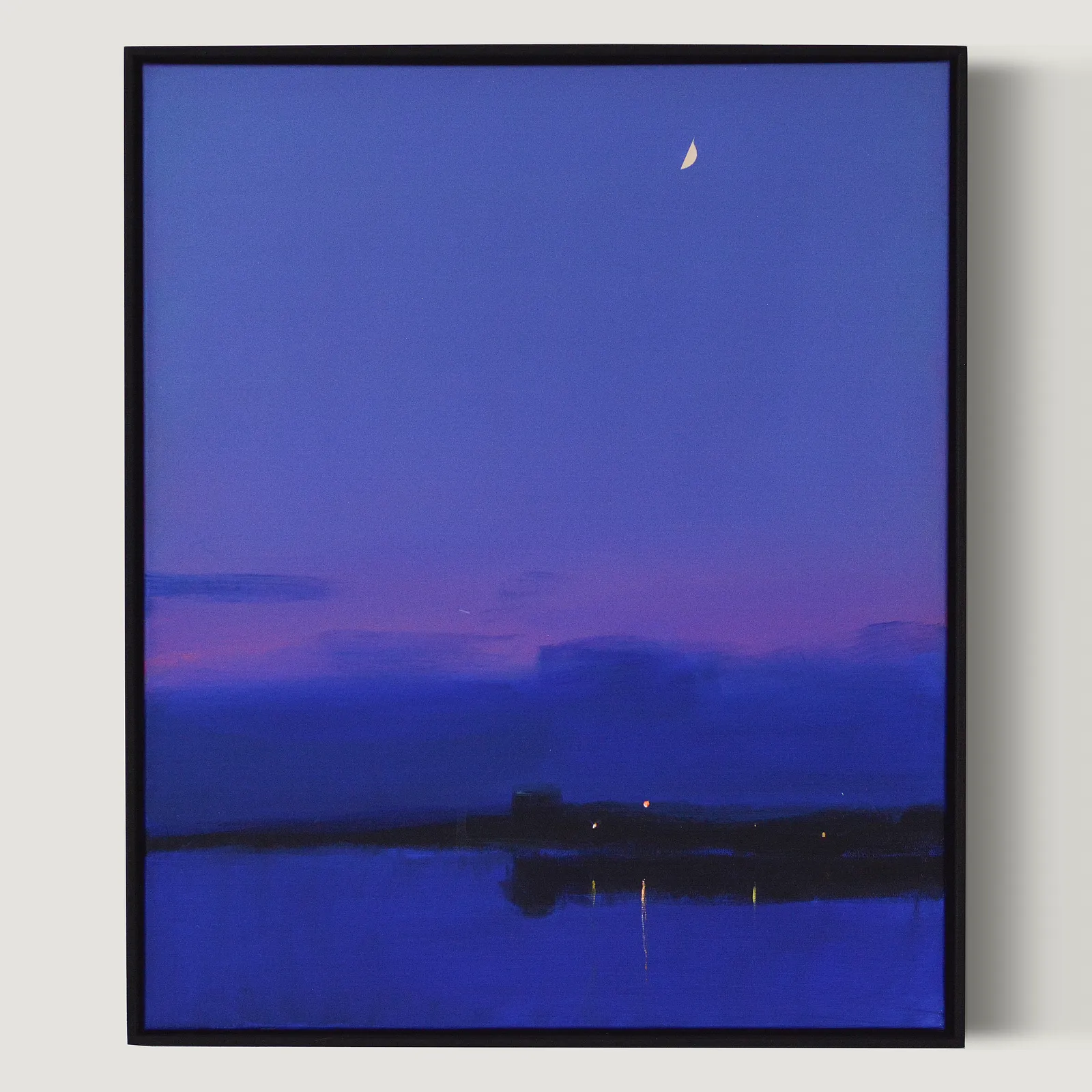 Image of Midnight Reflections by Igor Nekraha, size: 60x50, made of Acrylic on canvas, Painting medium, from Kyiv, part of the Acrylics series, priced at $500 Photo 1 of 3.