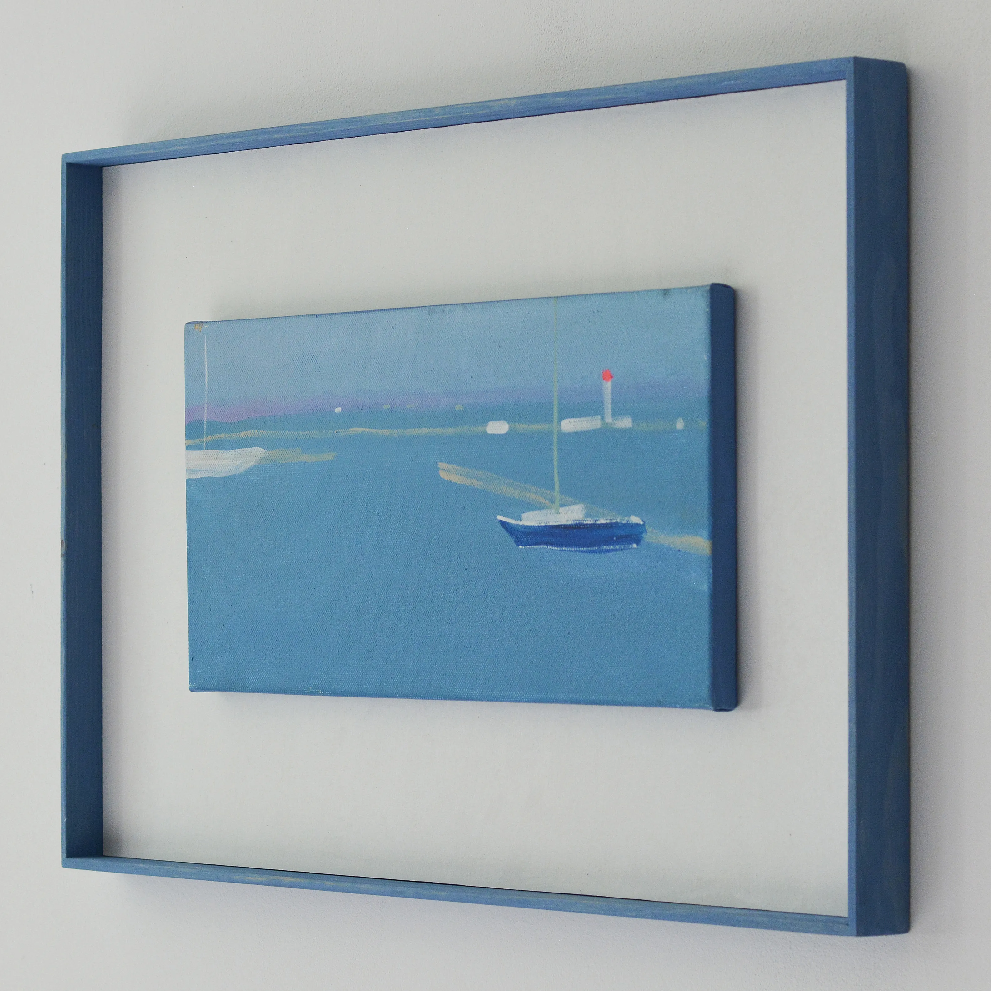 Image of Odesa port by Igor Nekraha, size: 20x40, made of Acrylic on canvas, Painting medium, from Odesa, part of the Acrylics series, priced at $400 Photo 3 of 4.