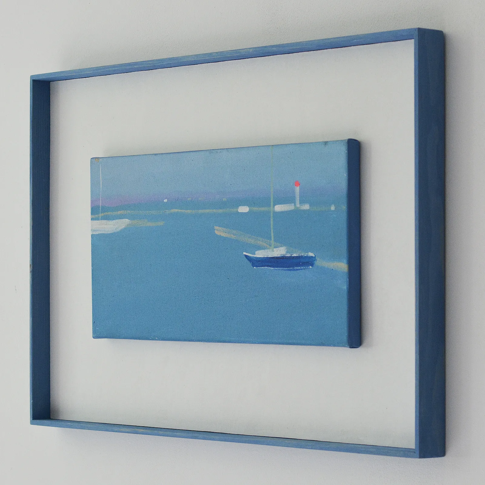 Image of Odesa port by Igor Nekraha, size: 20x40, made of Acrylic on canvas, Painting medium, from Odesa, part of the Acrylics series, priced at $400 Photo 3 of 4.