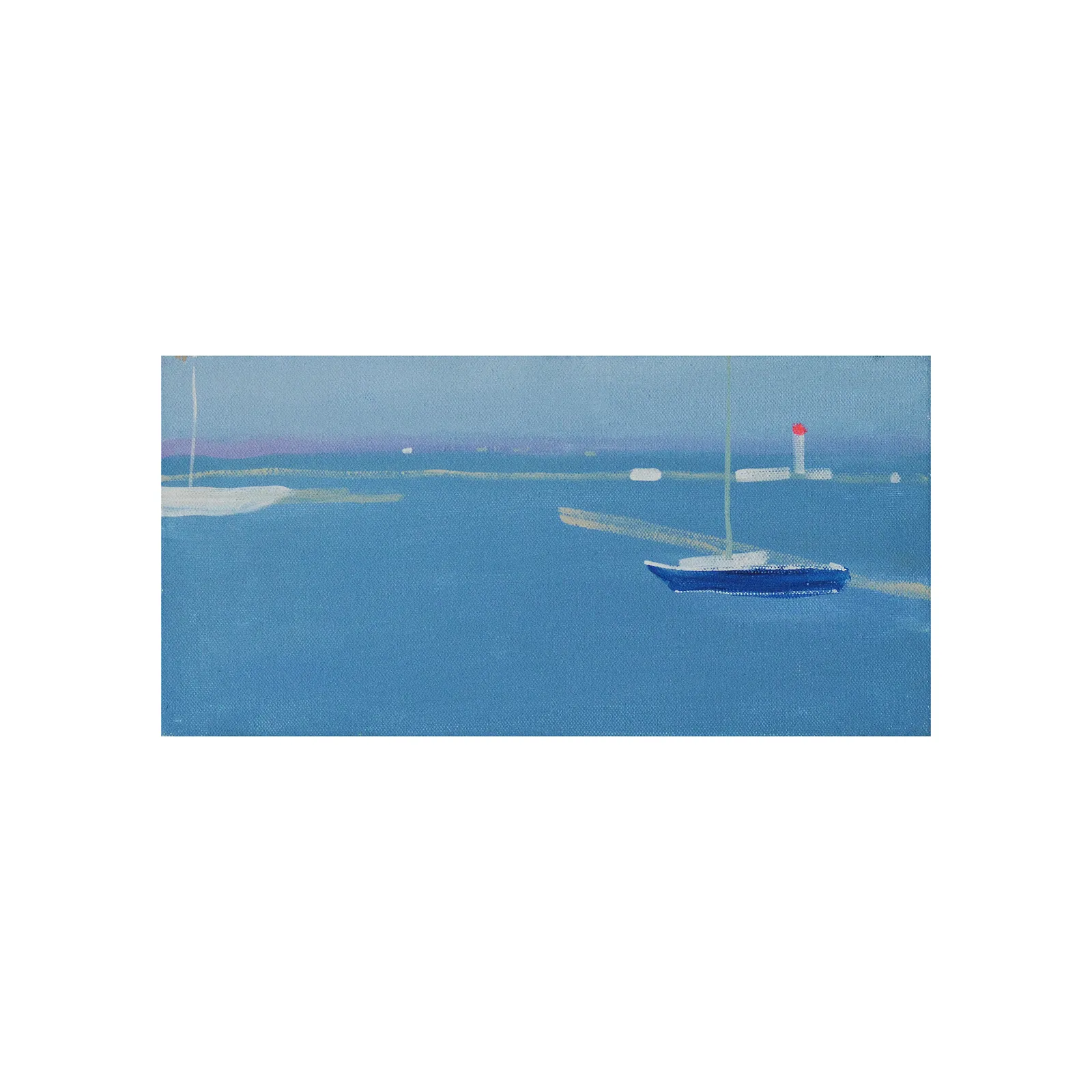 Image of Odesa port by Igor Nekraha, size: 20x40, made of Acrylic on canvas, Painting medium, from Odesa, part of the Acrylics series, priced at $400 Photo 4 of 4.