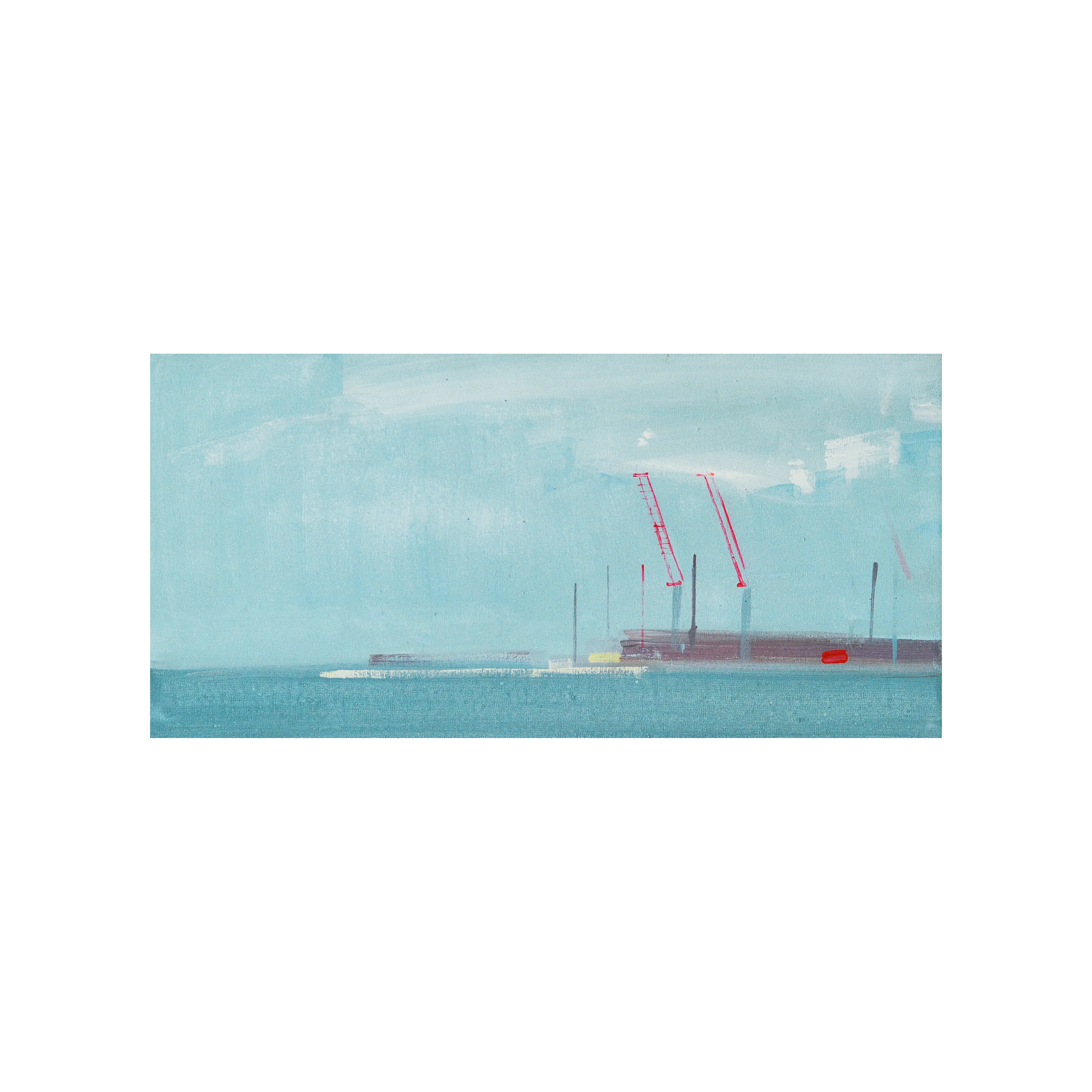 Image of Port by Igor Nekraha, size: 20x40, made of Acrylic on canvas, Painting medium, from Odesa, part of the Acrylics series, priced at $400 Photo 4 of 4.