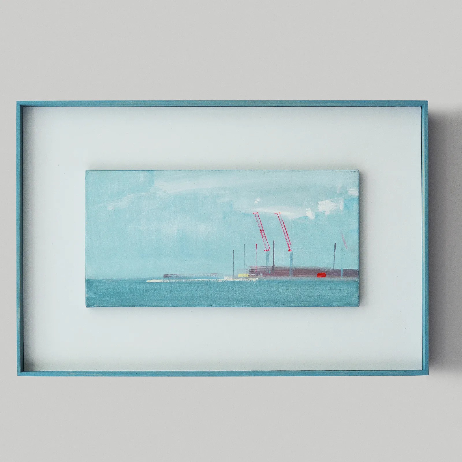 Image of Port by Igor Nekraha, size: 20x40, made of Acrylic on canvas, Painting medium, from Odesa, part of the Acrylics series, priced at $400 Photo 1 of 4.