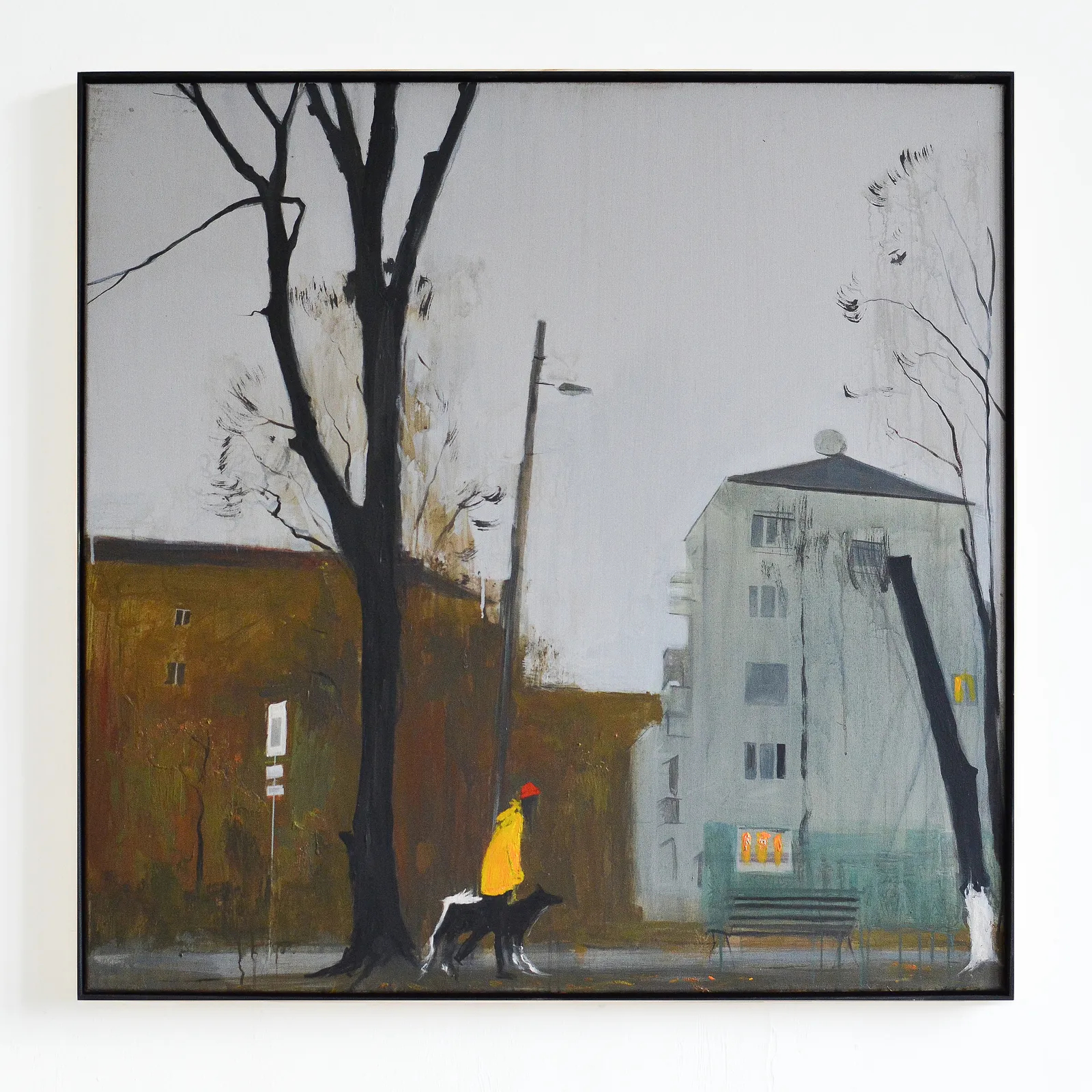 Image of Павлівський сквер by Igor Nekraha, size: 100х100, made of Acrylic on canvas, Painting medium, priced at $1500 Photo 1 of 2.