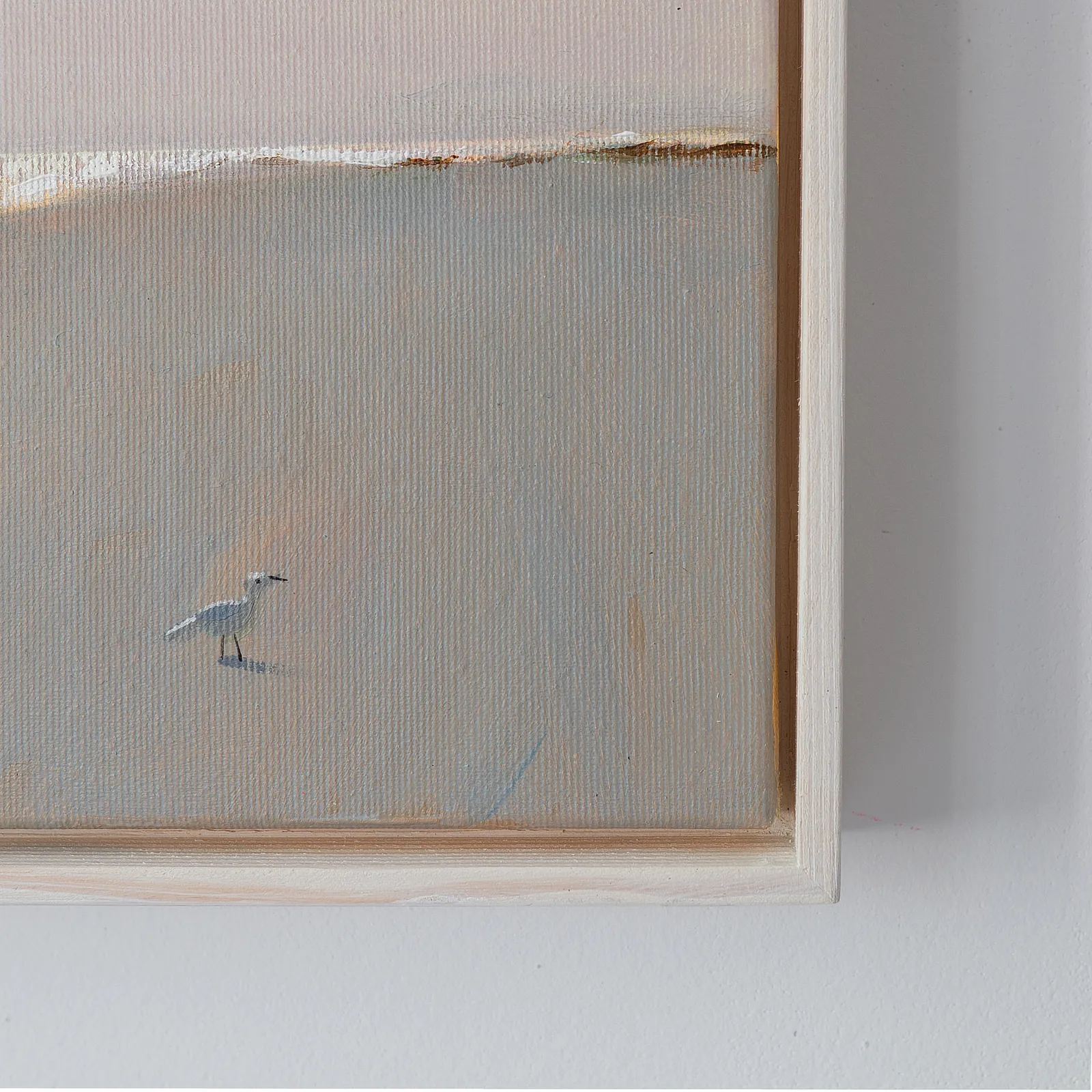 Image of The solitary seagull by Igor Nekraha, size: 30х30, made of Acrylic on canvas, Painting medium, from Kyiv, part of the Acrylics series, priced at $350 Photo 2 of 4.