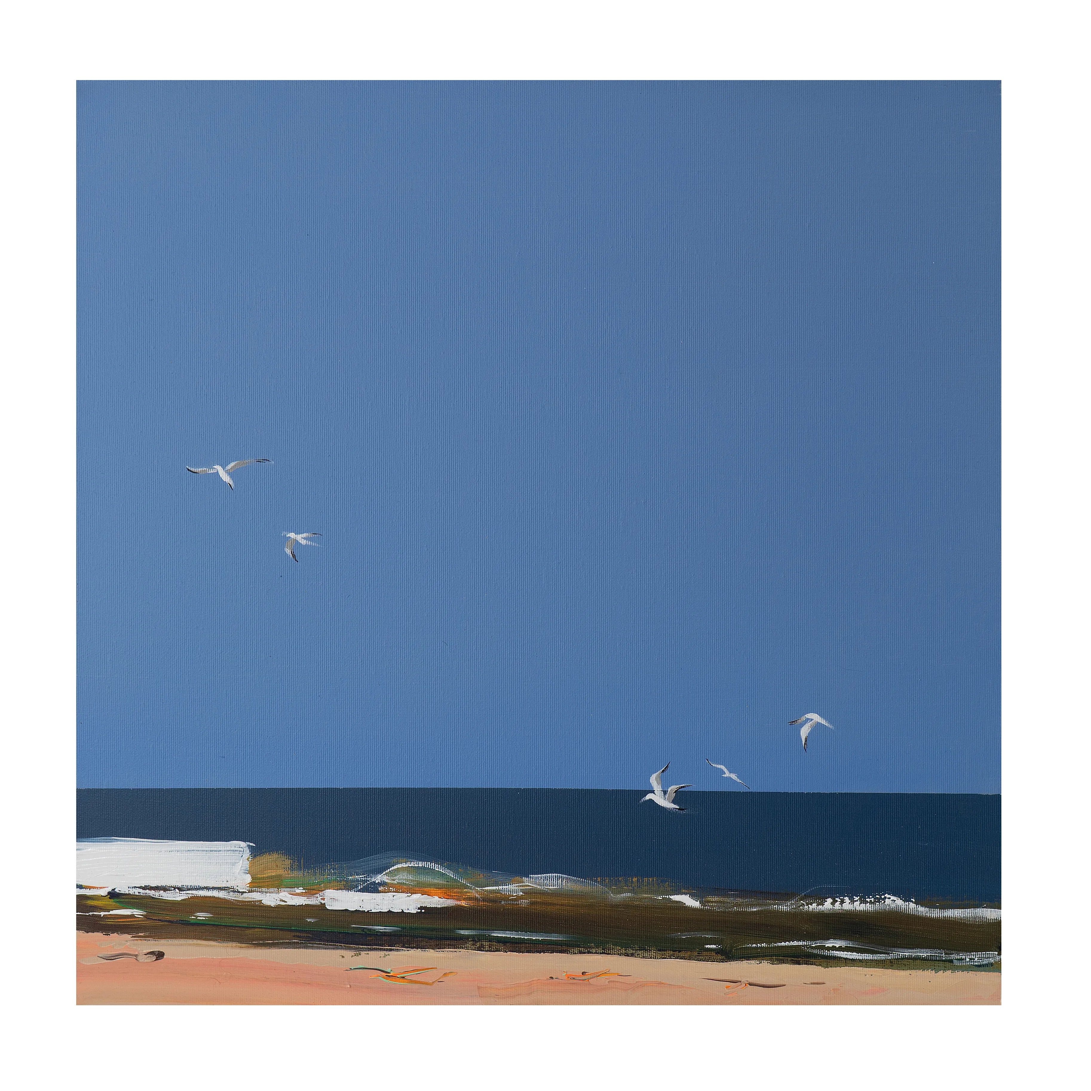 Image of Chasing the wind by Igor Nekraha, size: 50x50, made of Acrylic on canvas, Painting medium, from Kyiv, part of the Acrylics series, priced at $600 Photo 4 of 4.