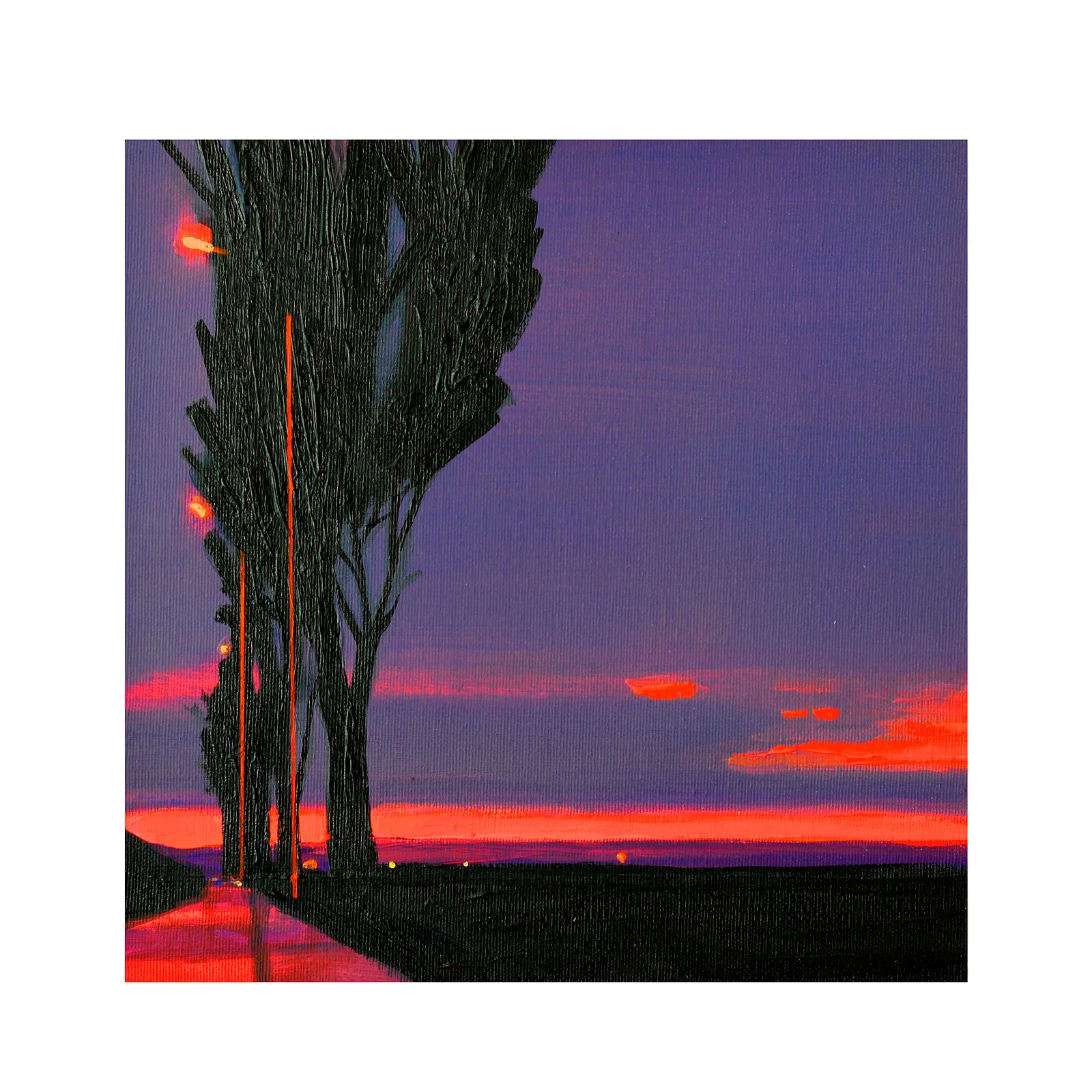 Image of Sunzeyka scenery by Igor Nekraha, size: 30x30, made of Acrylic on canvas, Painting medium, from Kyiv, part of the Acrylics series, priced at $350 Photo 2 of 3.
