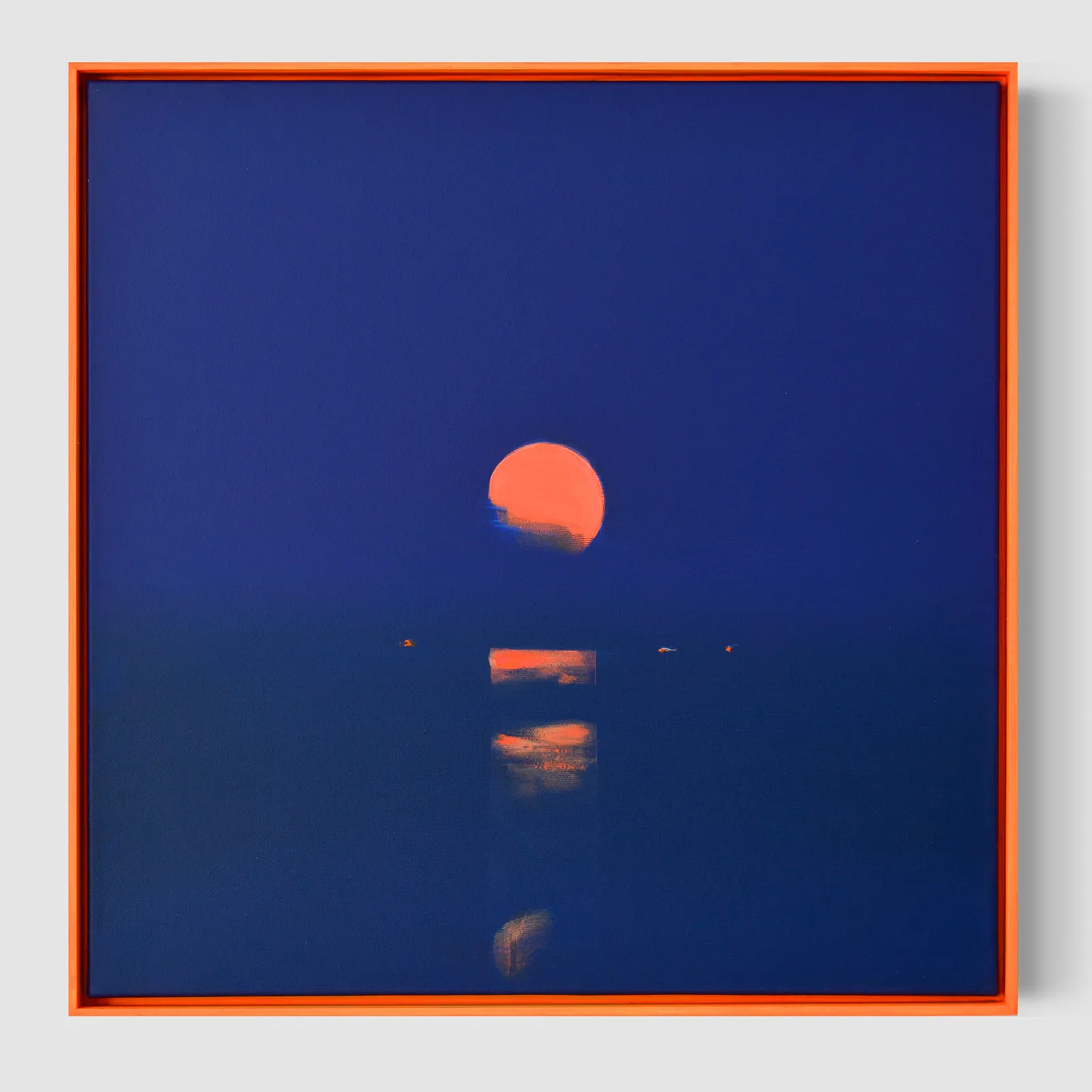 Image of The Moon by Igor Nekraha, size: 50x50, made of Acrylic on canvas, Painting medium, from Kyiv, part of the Acrylics series Photo 1 of 4.