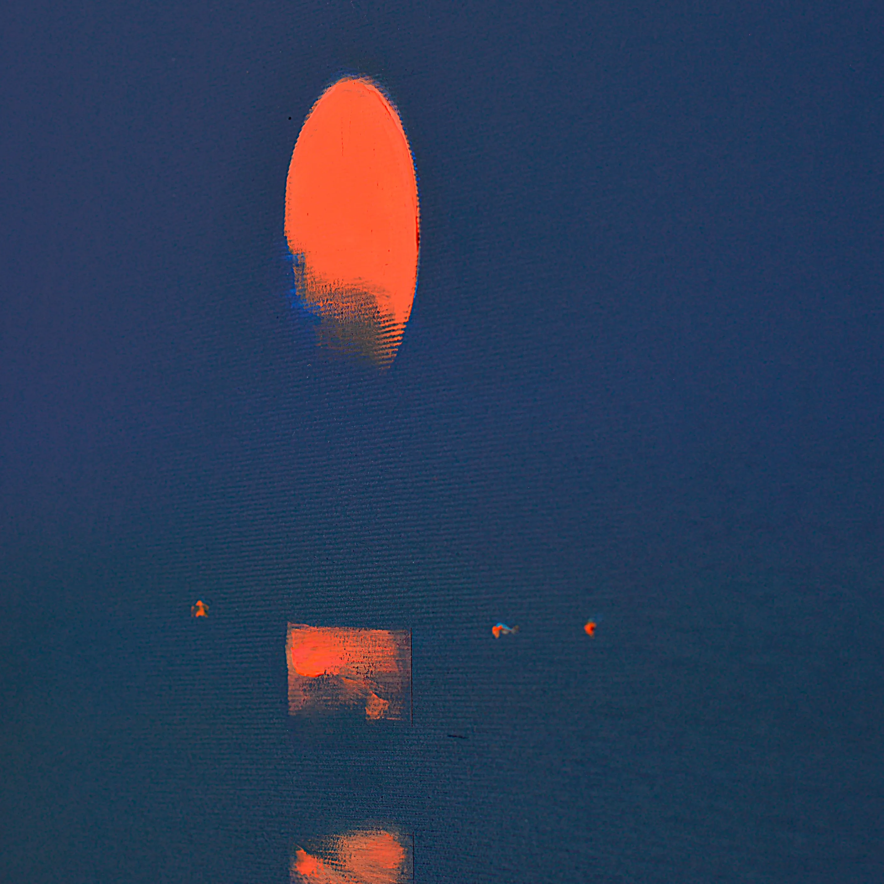 Image of The Moon by Igor Nekraha, size: 50x50, made of Acrylic on canvas, Painting medium, from Kyiv, part of the Acrylics series Photo 4 of 4.