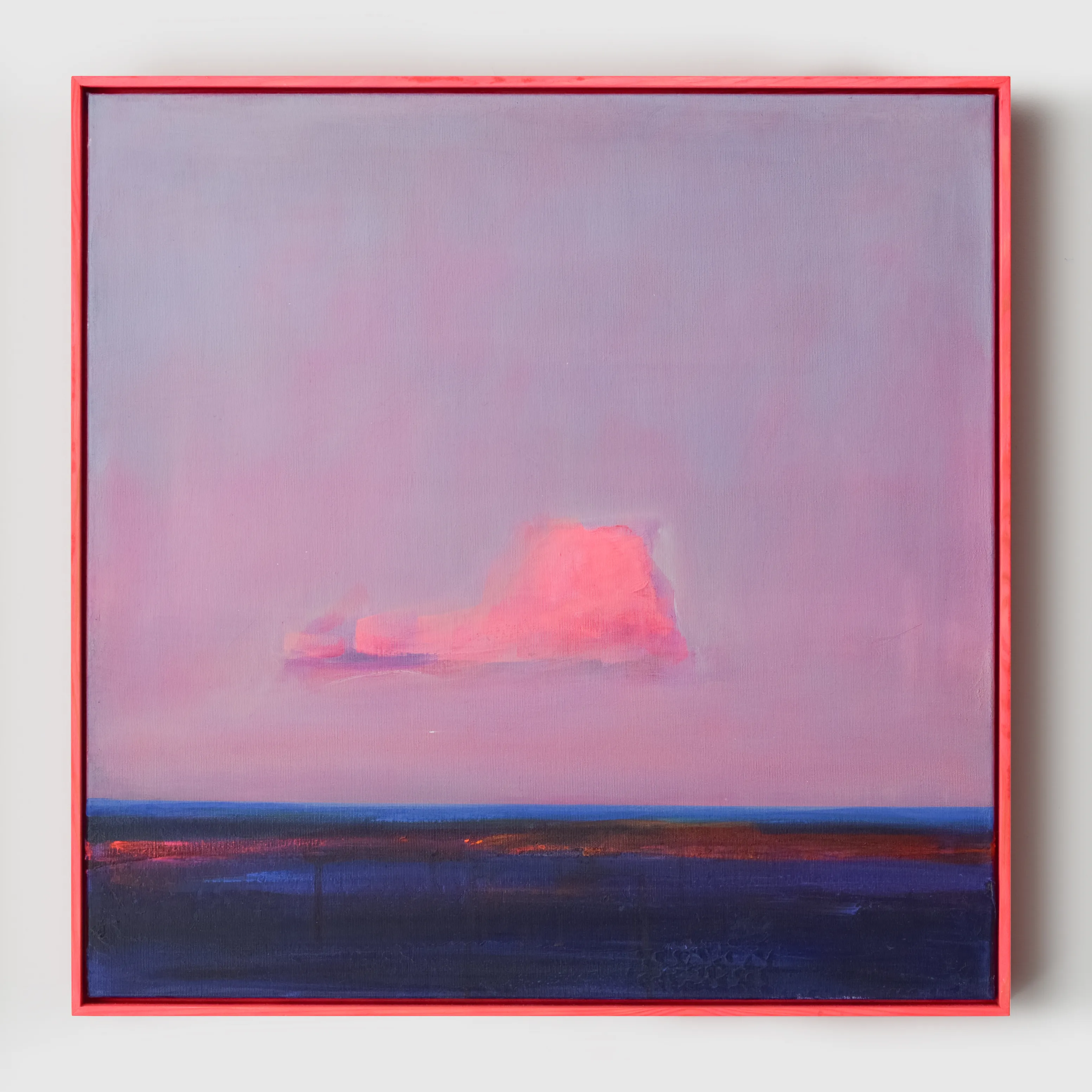 Image of Pink in the sky by Igor Nekraha, size: 60x60, made of Acrylic on canvas, Painting medium, from Ukraine, part of the Acrylics series, priced at $600 Photo 1 of 4.