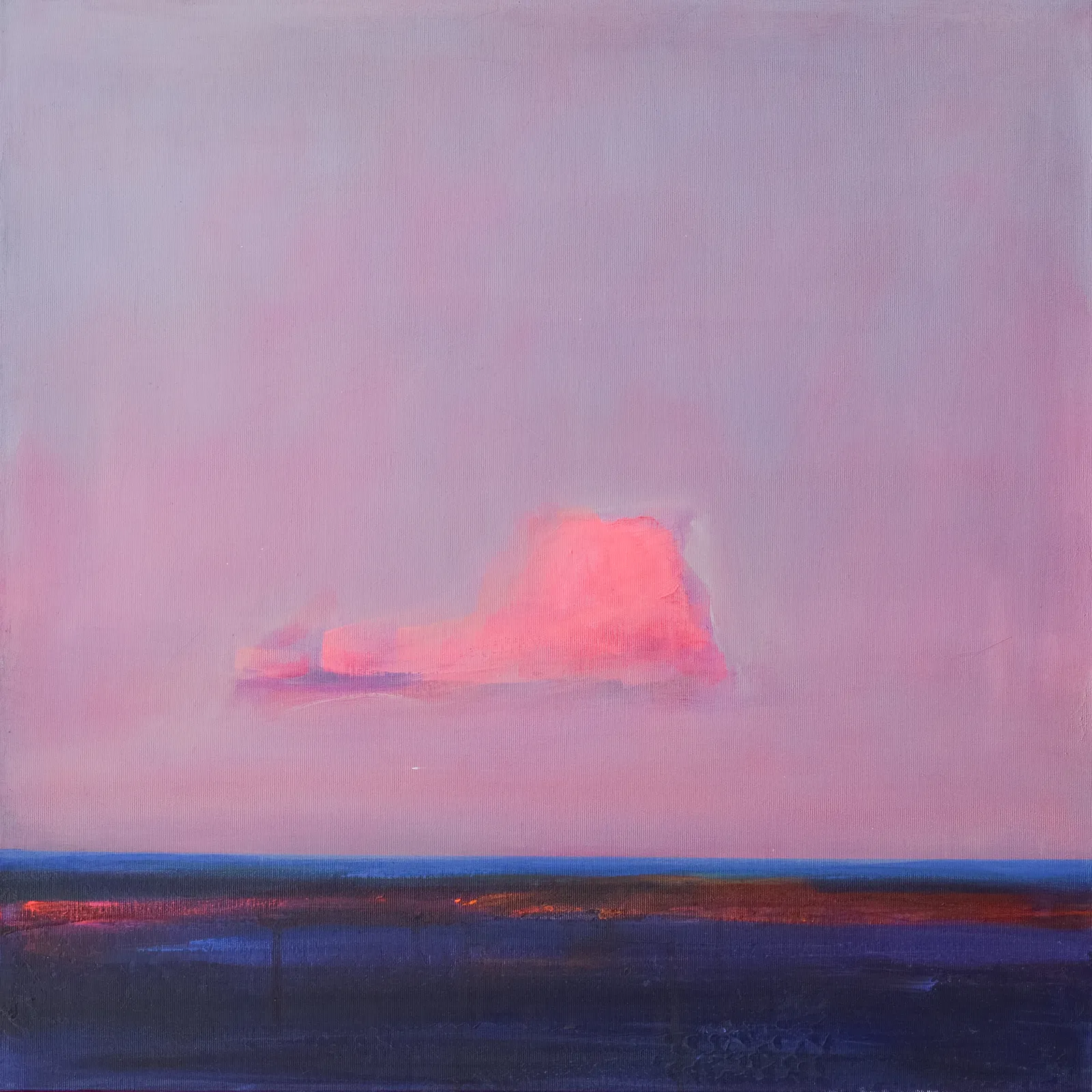 Image of Pink in the sky by Igor Nekraha, size: 60x60, made of Acrylic on canvas, Painting medium, from Ukraine, part of the Acrylics series, priced at $600 Photo 4 of 4.