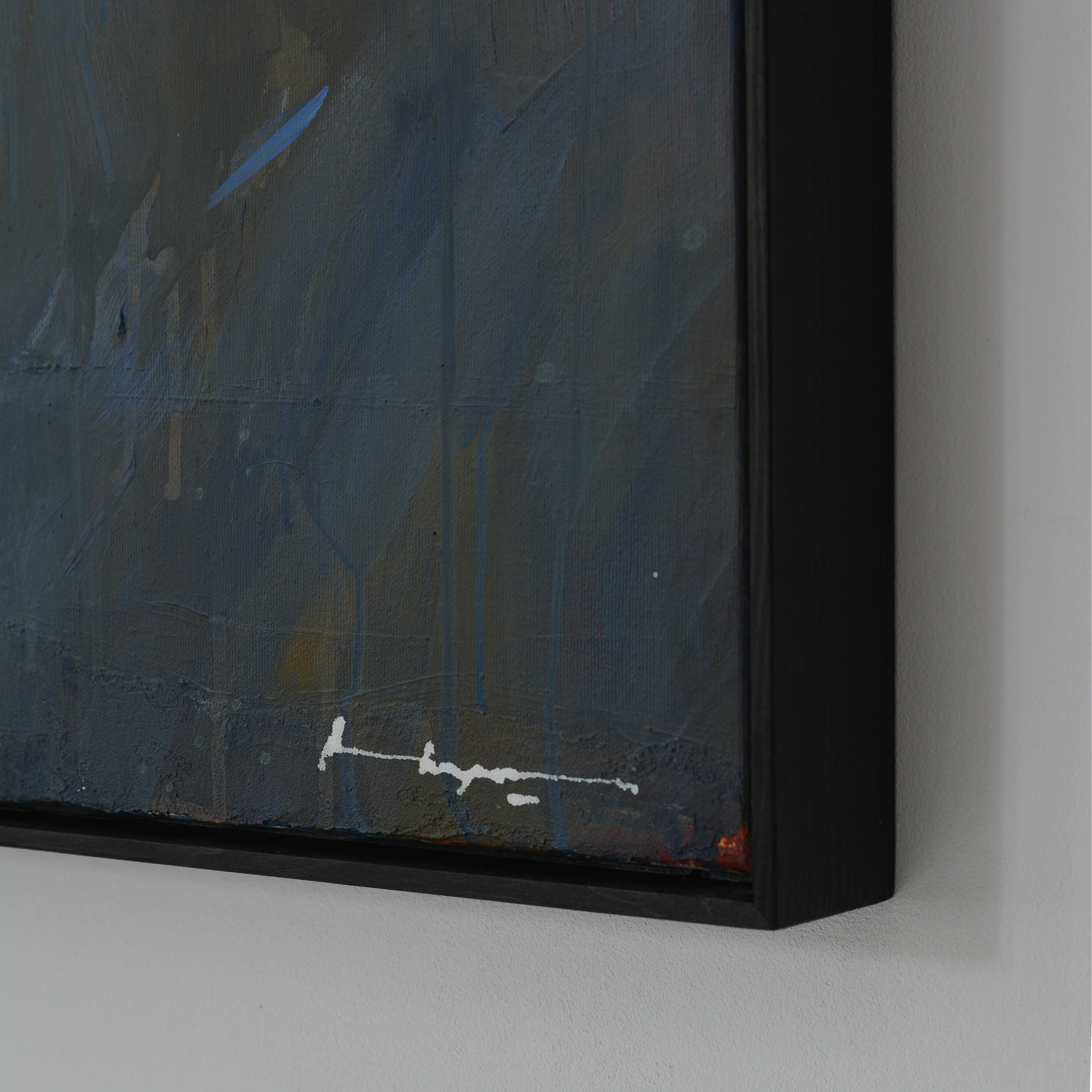 Image of Beyond the Rock by Igor Nekraha, size: 50x70, made of Acrylic on canvas, Painting medium, from Ukraine, part of the Acrylics series, priced at $600 Photo 3 of 4.