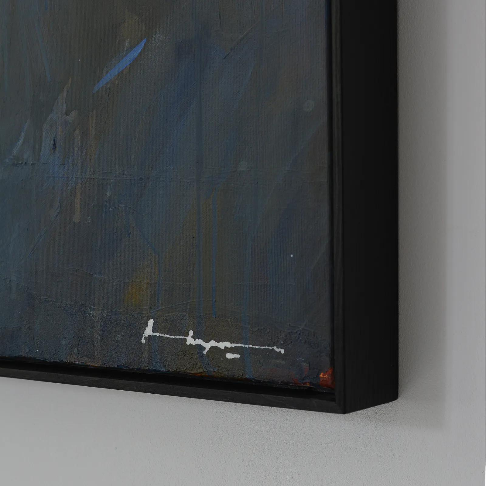 Image of Beyond the Rock by Igor Nekraha, size: 50x70, made of Acrylic on canvas, Painting medium, from Ukraine, part of the Acrylics series, priced at $600 Photo 3 of 4.