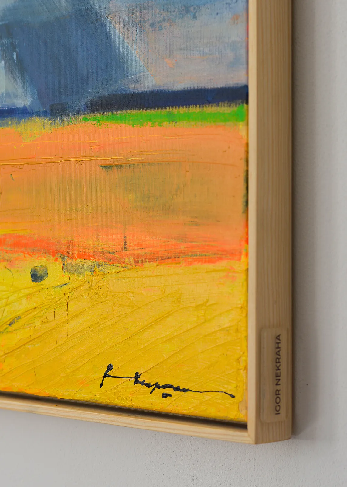 Зображення "Rain over fields" від Igor Nekraha, розмір: 50x50, матеріали: Acrylic on canvas, медіум: Живопис, місто: Ukraine, серія: Acrylics, ціна: $500 Фото 4 з 4.