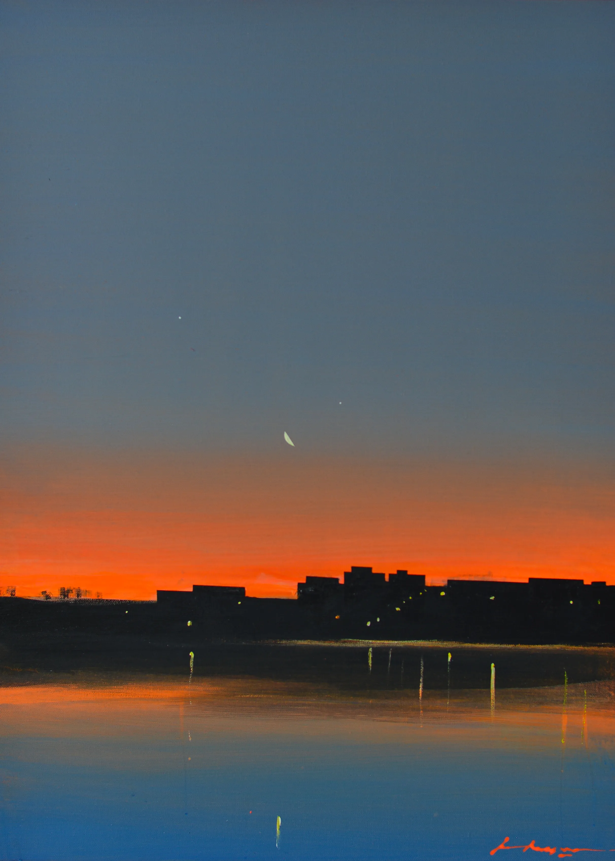 Зображення "Saltivka Hydropark. Evening" від Igor Nekraha, розмір: 80x60 , матеріали: Acrylic on canvas, медіум: Живопис, місто: Ukraine, серія: Acrylics, ціна: $700 Фото 3 з 4.