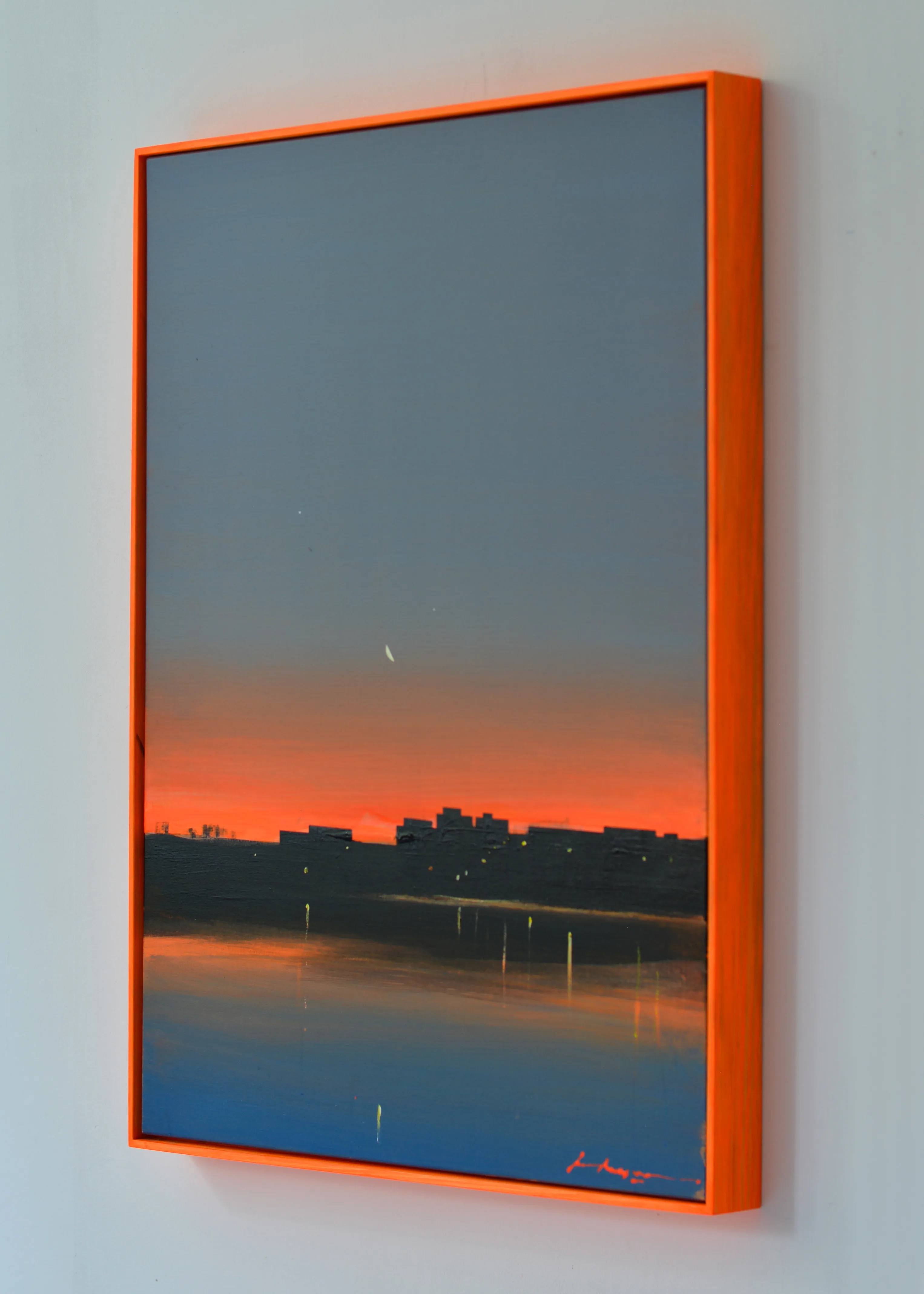 Image of Saltivka Hydropark. Evening by Igor Nekraha, size: 80x60 , made of Acrylic on canvas, Painting medium, from Ukraine, part of the Acrylics series, priced at $700 Photo 2 of 4.
