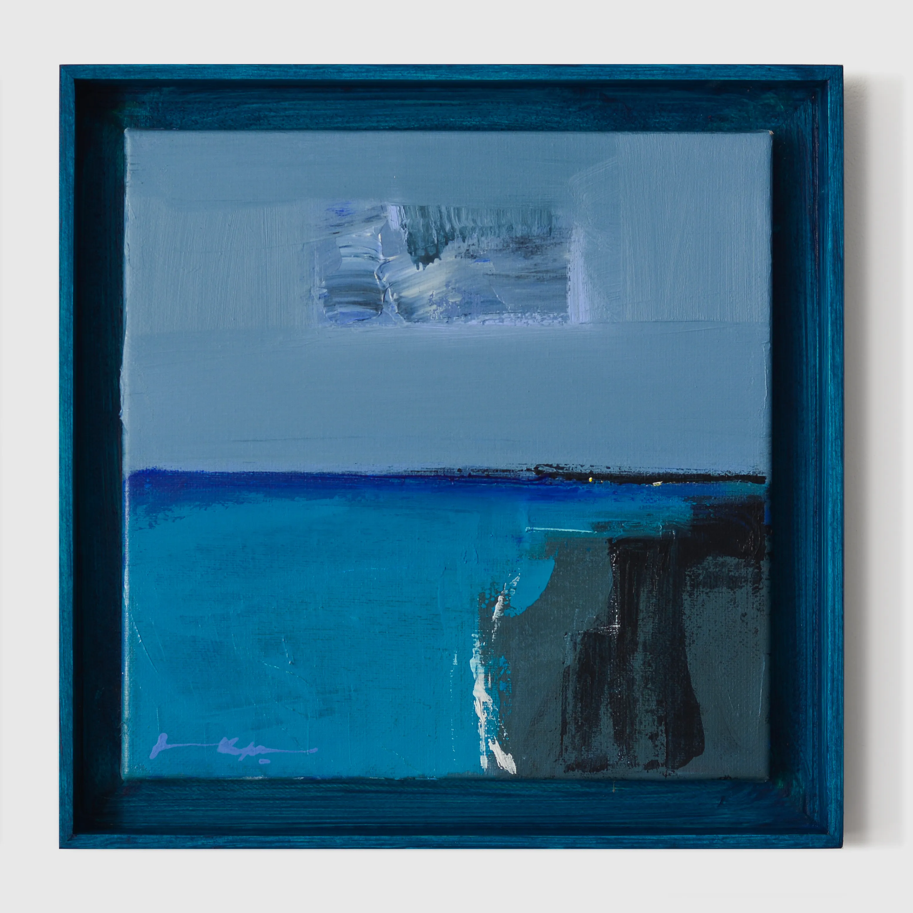 Image of Static Waves by Igor Nekraha, size: 25x25 cm, made of Acrylic on canvas, Painting medium, from Ukraine, part of the Acrylics series, priced at $350 Photo 1 of 4.