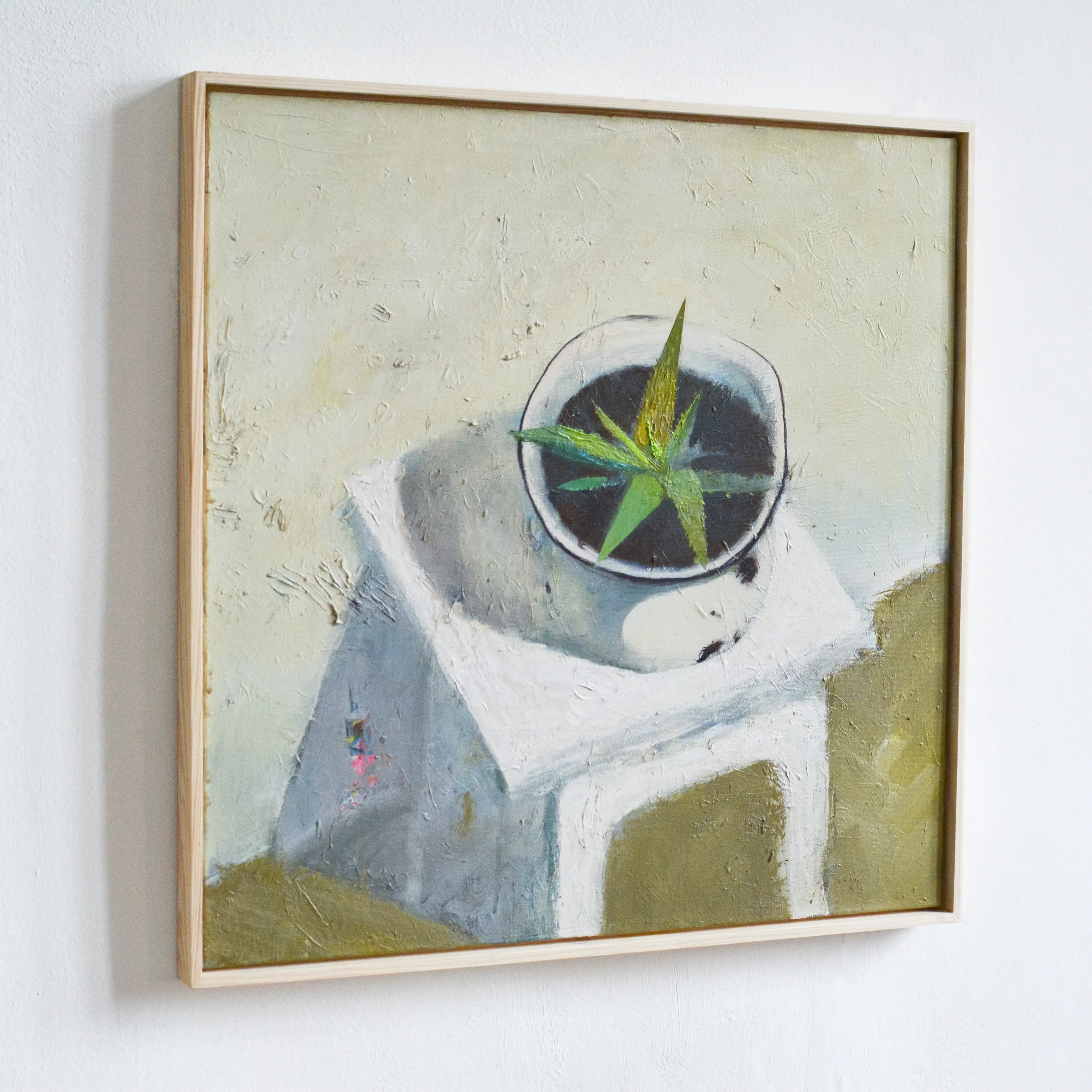 Image of Aloe by Igor Nekraha, size: 70x70, made of Acrylic on canvas, Painting medium, priced at $500 Photo 3 of 4.