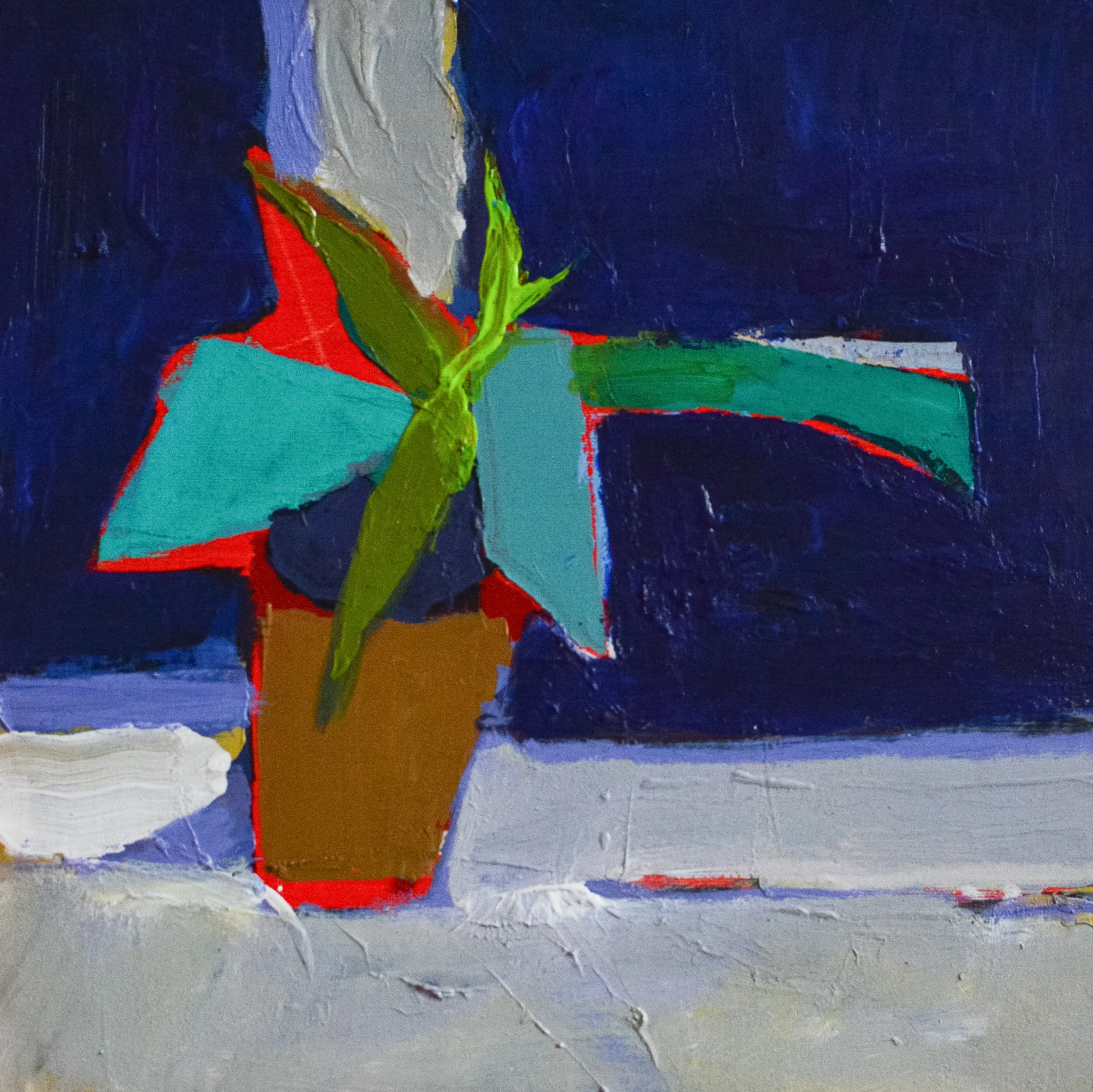 Image of Aloe vera. Red by Igor Nekraha, size: 40x40, made of Acrylic on canvas, Painting medium, priced at $350 Photo 2 of 4.