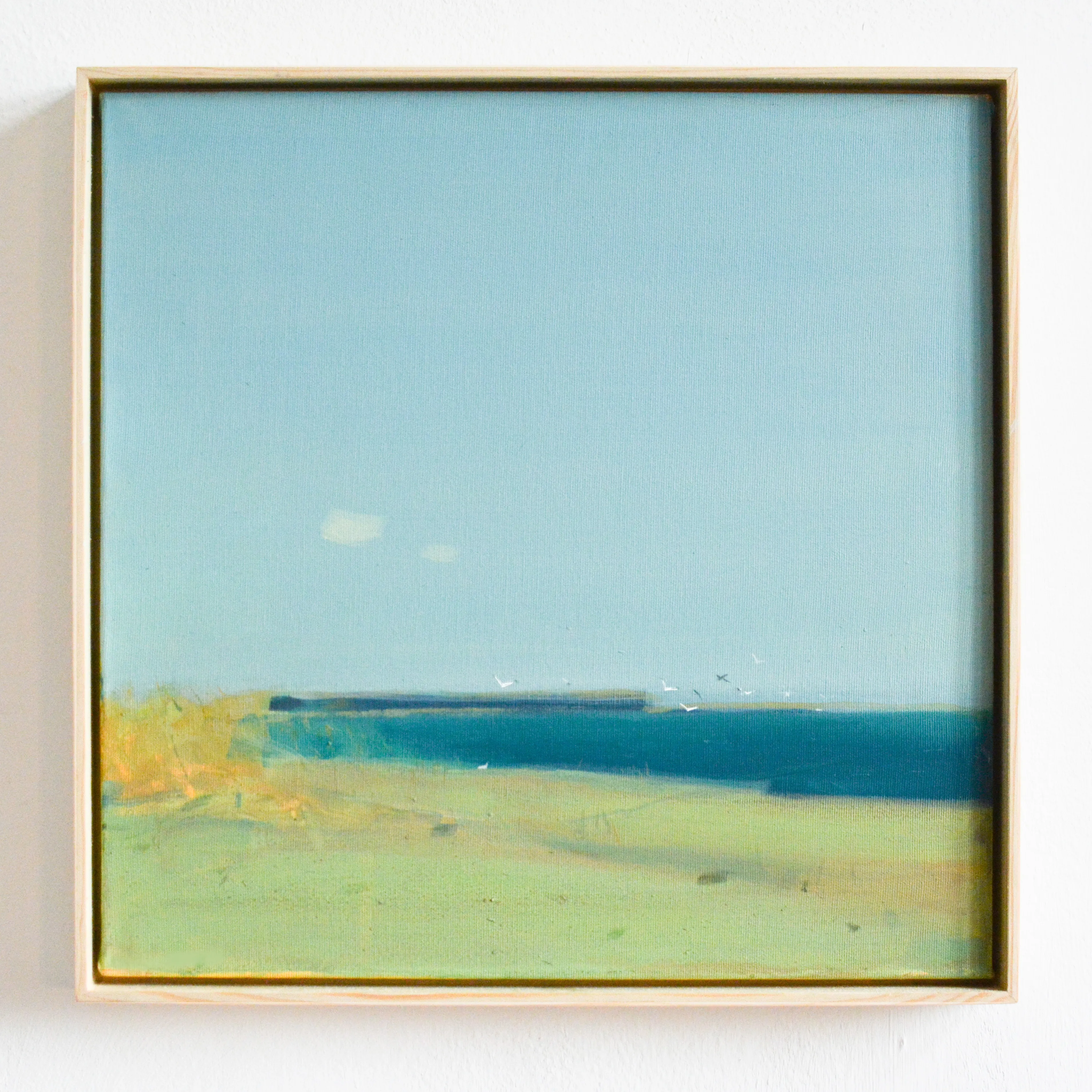 Image of Bessarabian lake by Igor Nekraha, size: 40x40, made of Acrylic on canvas, Painting medium, priced at $300 Photo 1 of 4.