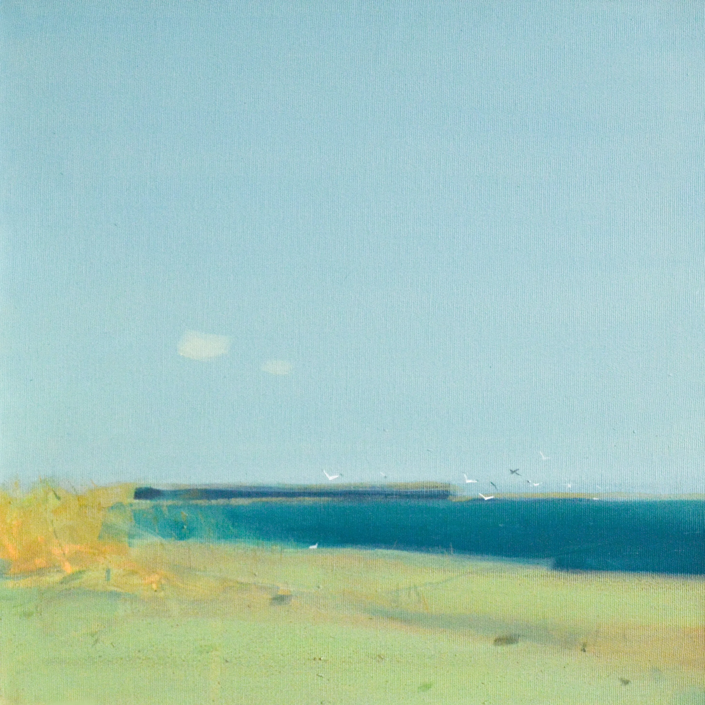 Image of Bessarabian lake by Igor Nekraha, size: 40x40, made of Acrylic on canvas, Painting medium, priced at $300 Photo 2 of 4.