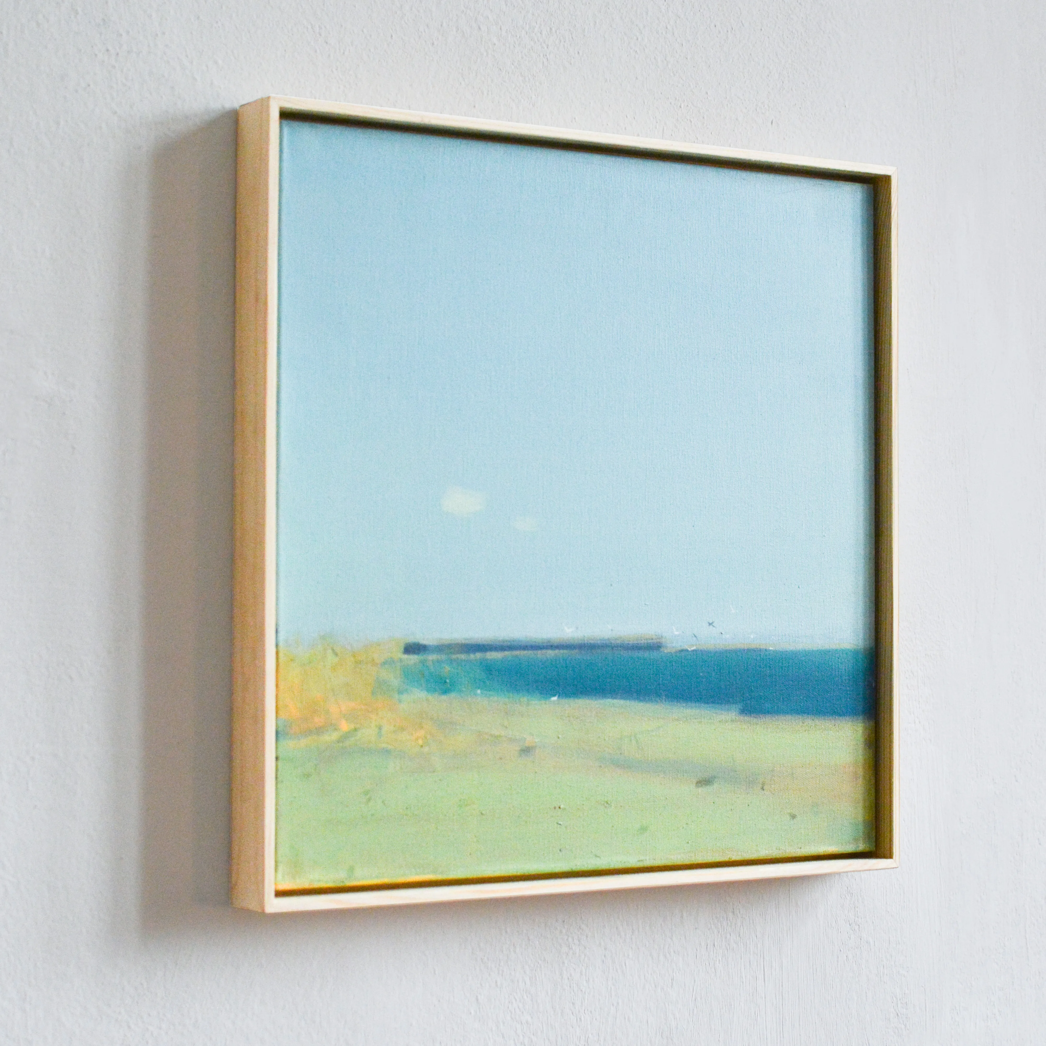 Image of Bessarabian lake by Igor Nekraha, size: 40x40, made of Acrylic on canvas, Painting medium, priced at $300 Photo 3 of 4.