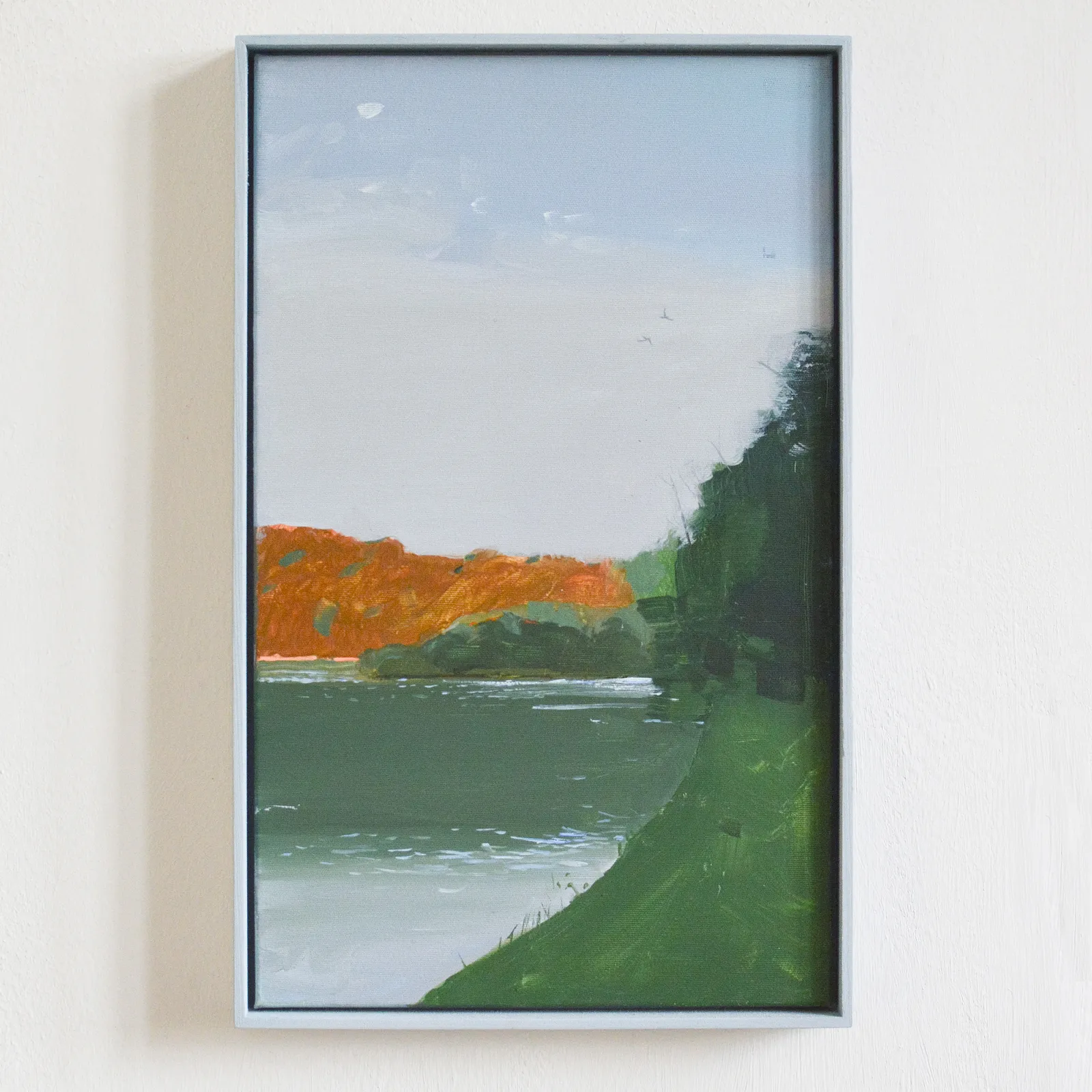 Image of River etude by Igor Nekraha, size: 50x30, made of Acrylic on canvas, Painting medium, priced at $300 Photo 1 of 4.