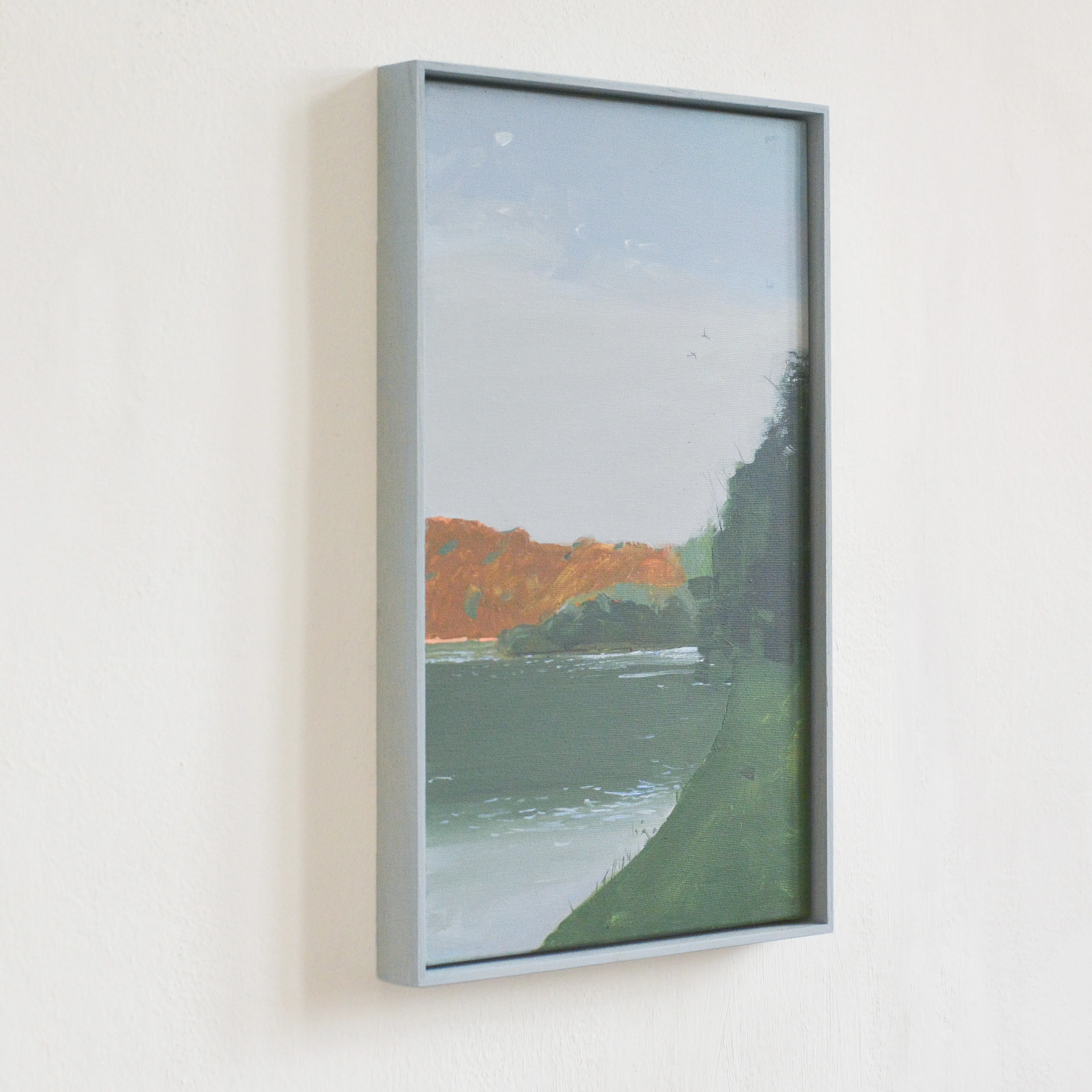 Image of River etude by Igor Nekraha, size: 50x30, made of Acrylic on canvas, Painting medium, priced at $300 Photo 3 of 4.