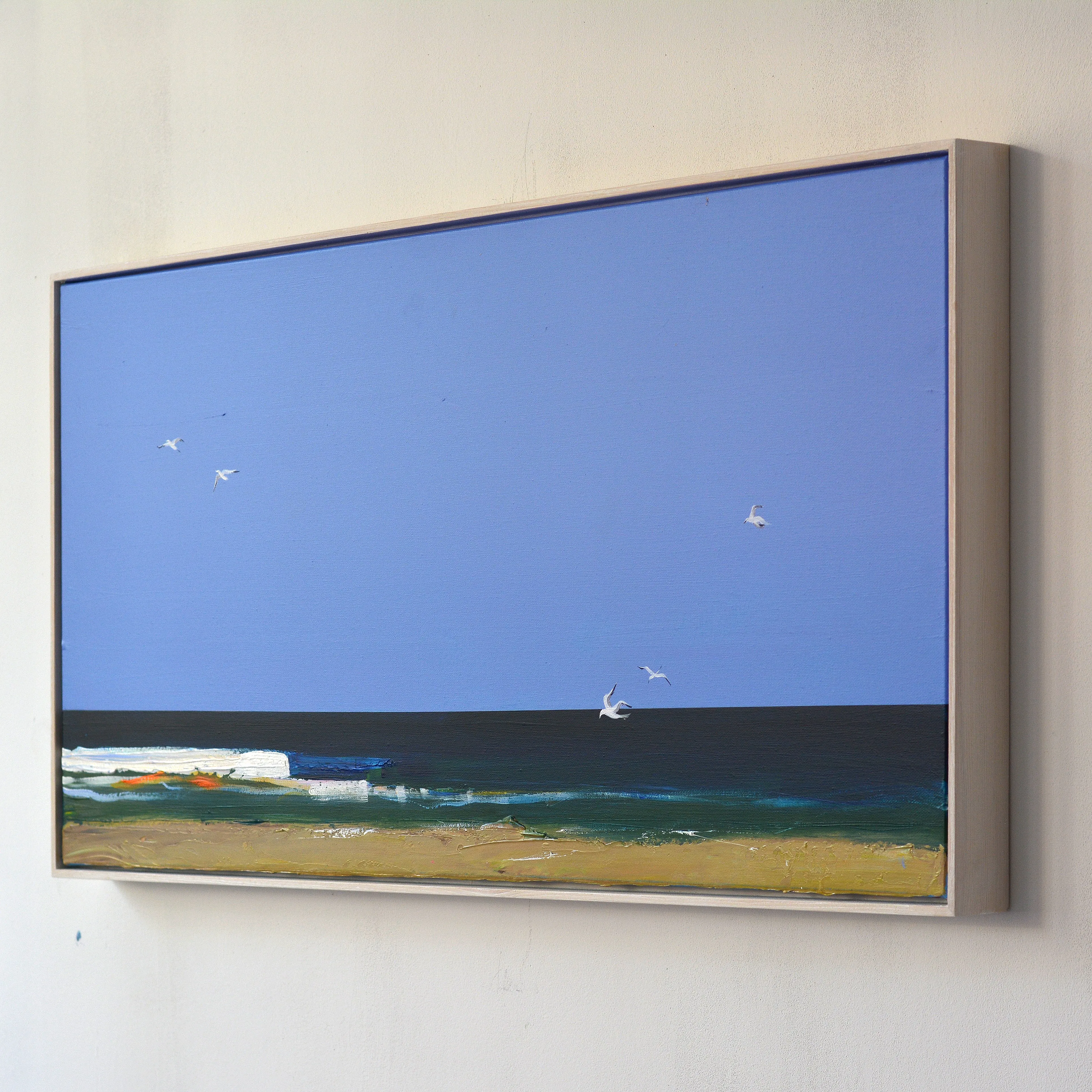 Зображення "Gulls over the Sea" від Igor Nekraha, розмір: 100x50, матеріали: Acrylic on canvas, медіум: Живопис, місто: Kyiv, серія: Acrylics, ціна: $1500 Фото 2 з 4.