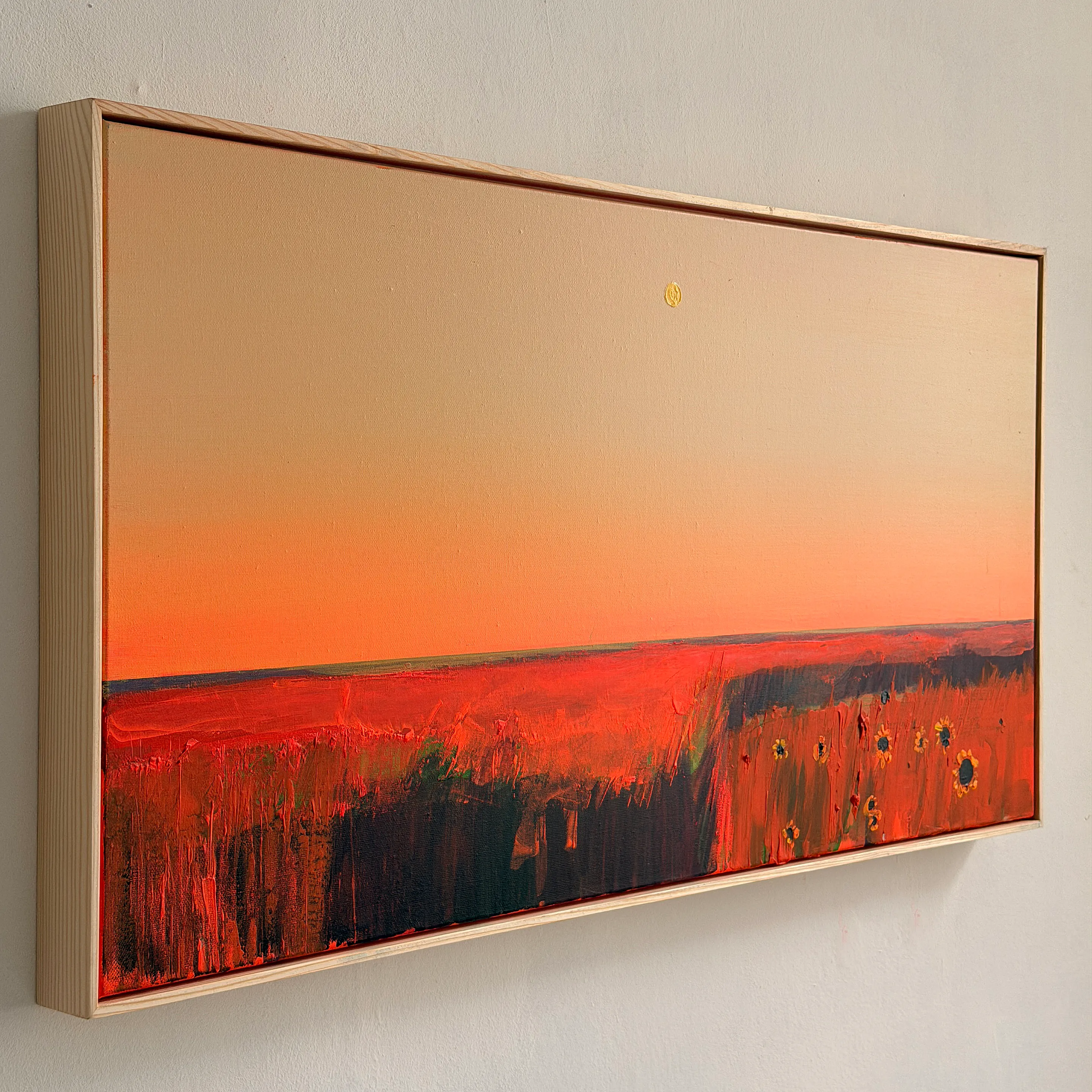 Image of Kharkiv field  by Igor Nekraha, size: 100x50, made of Acrylic on canvas, Painting medium, priced at $1500 Photo 3 of 4.