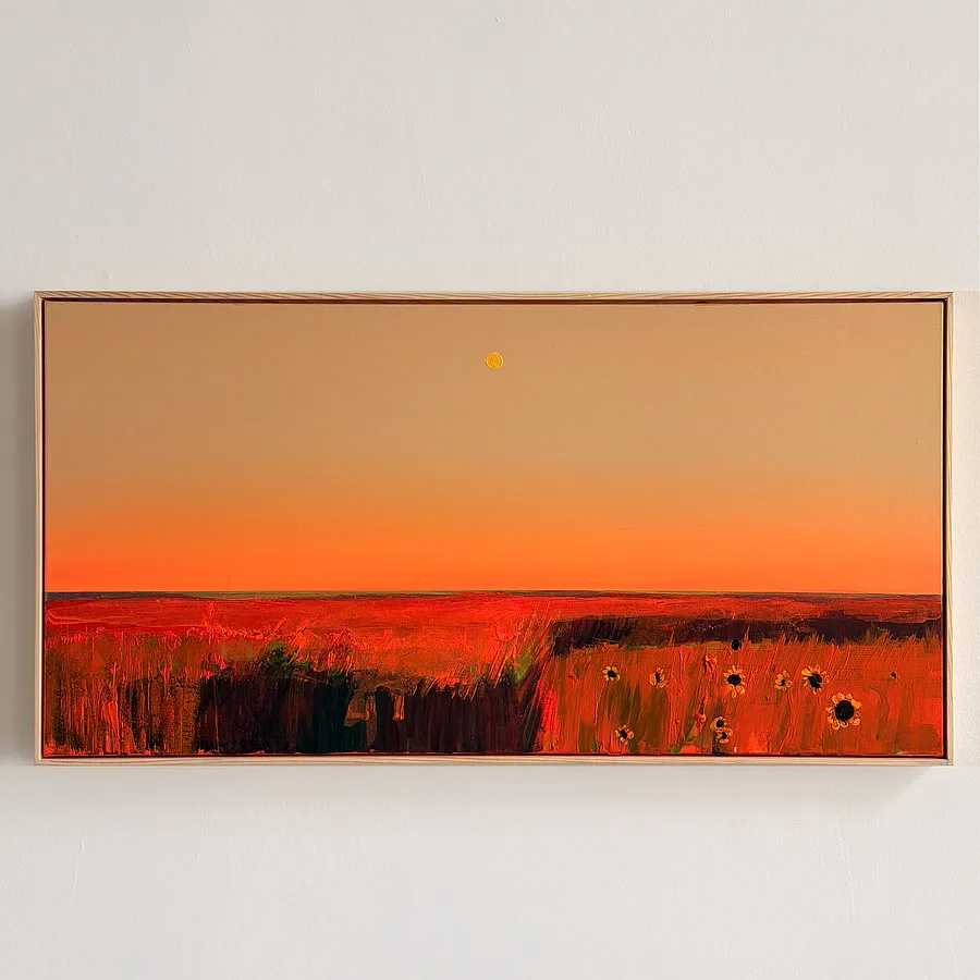 Image of Kharkiv field  by Igor Nekraha, size: 100x50, made of Acrylic on canvas, Painting medium, priced at $1500