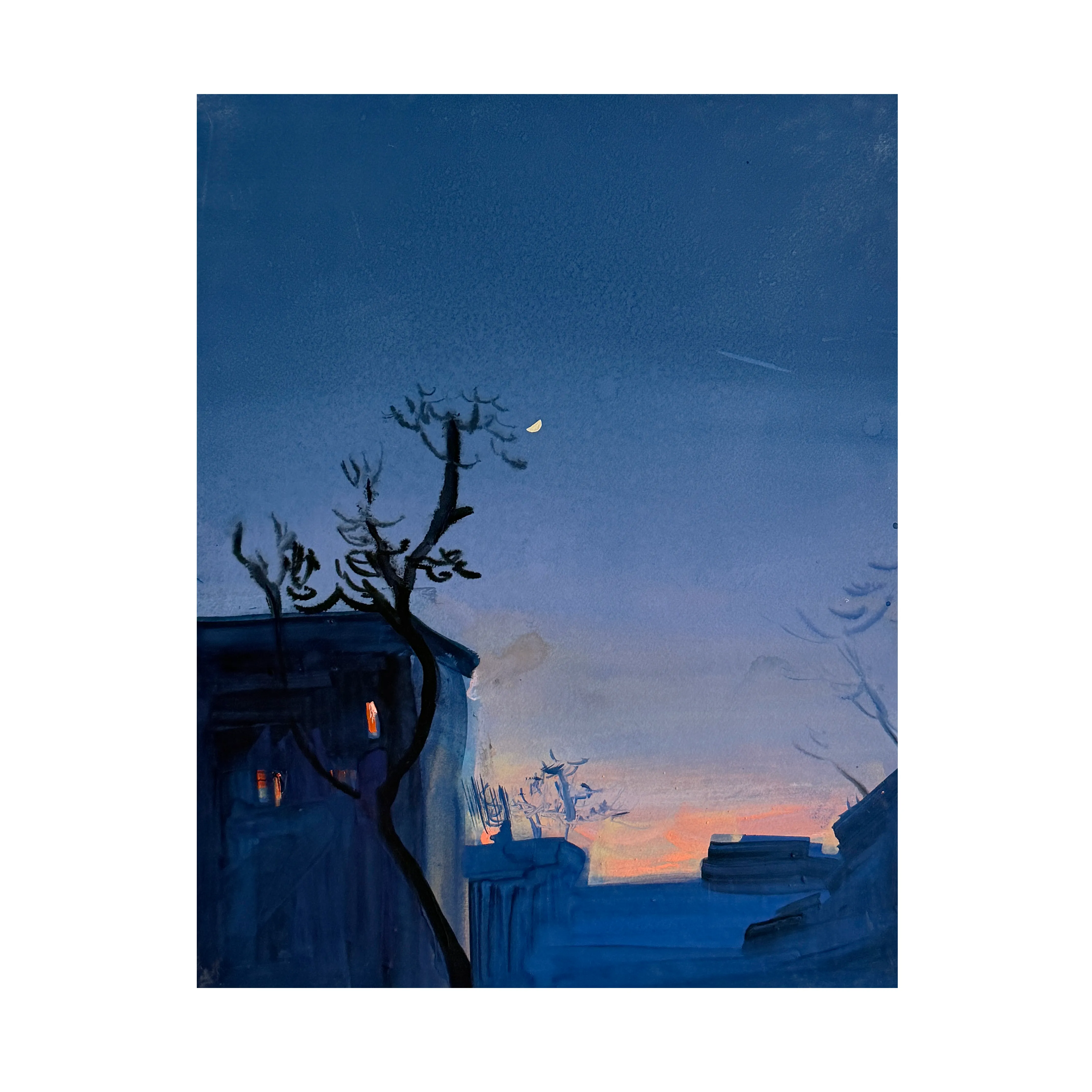 Image of KYIV NEST  by Igor Nekraha, size: 50x40 cm, made of Paper, gouache, Graphics medium, from Kyiv, part of the Gouaches series, priced at $400 Photo 2 of 4.