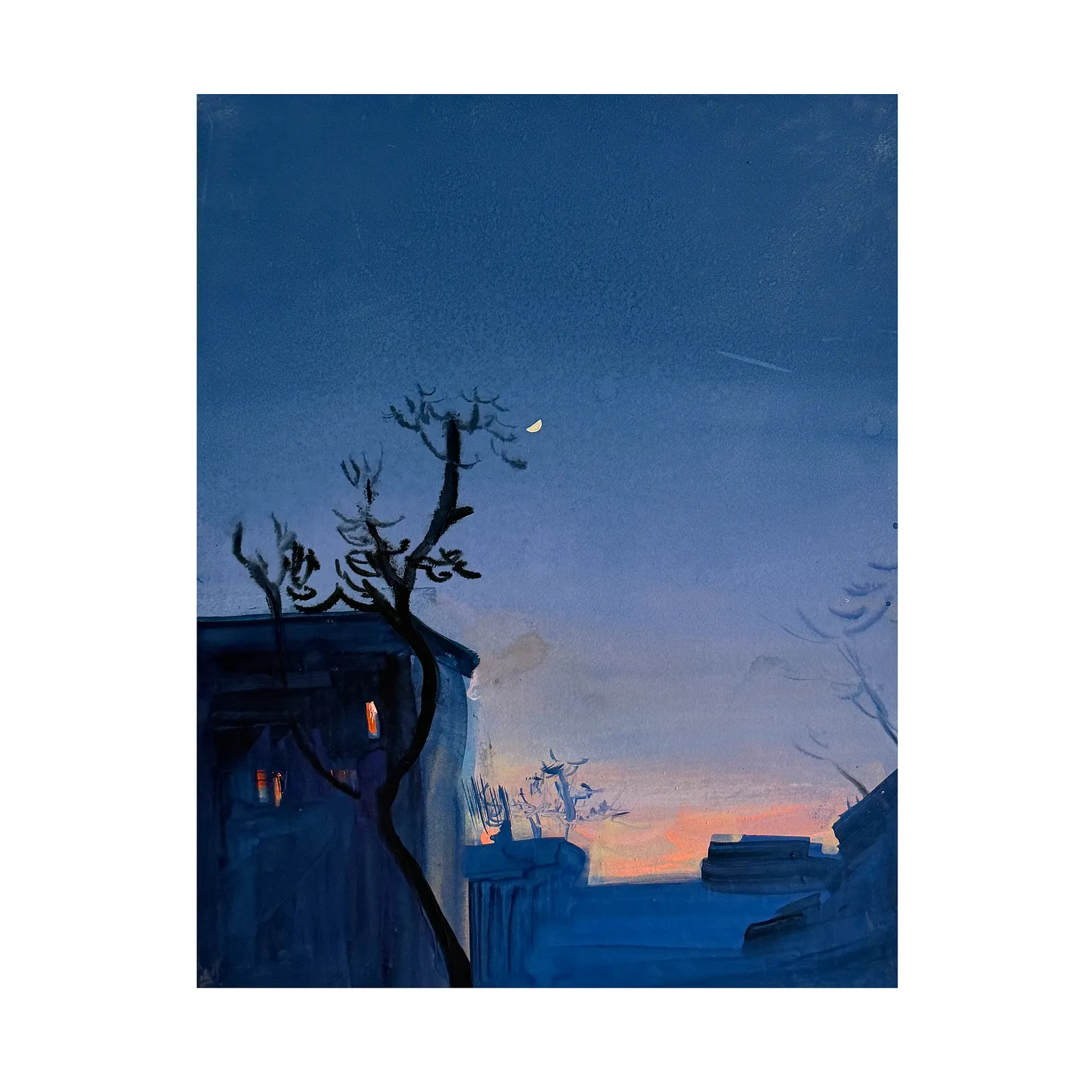 Зображення "KYIV NEST " від Igor Nekraha, розмір: 50x40 cm, матеріали: Paper, gouache, медіум: Графіка, місто: Kyiv, серія: Gouaches, ціна: $400 Фото 2 з 4.