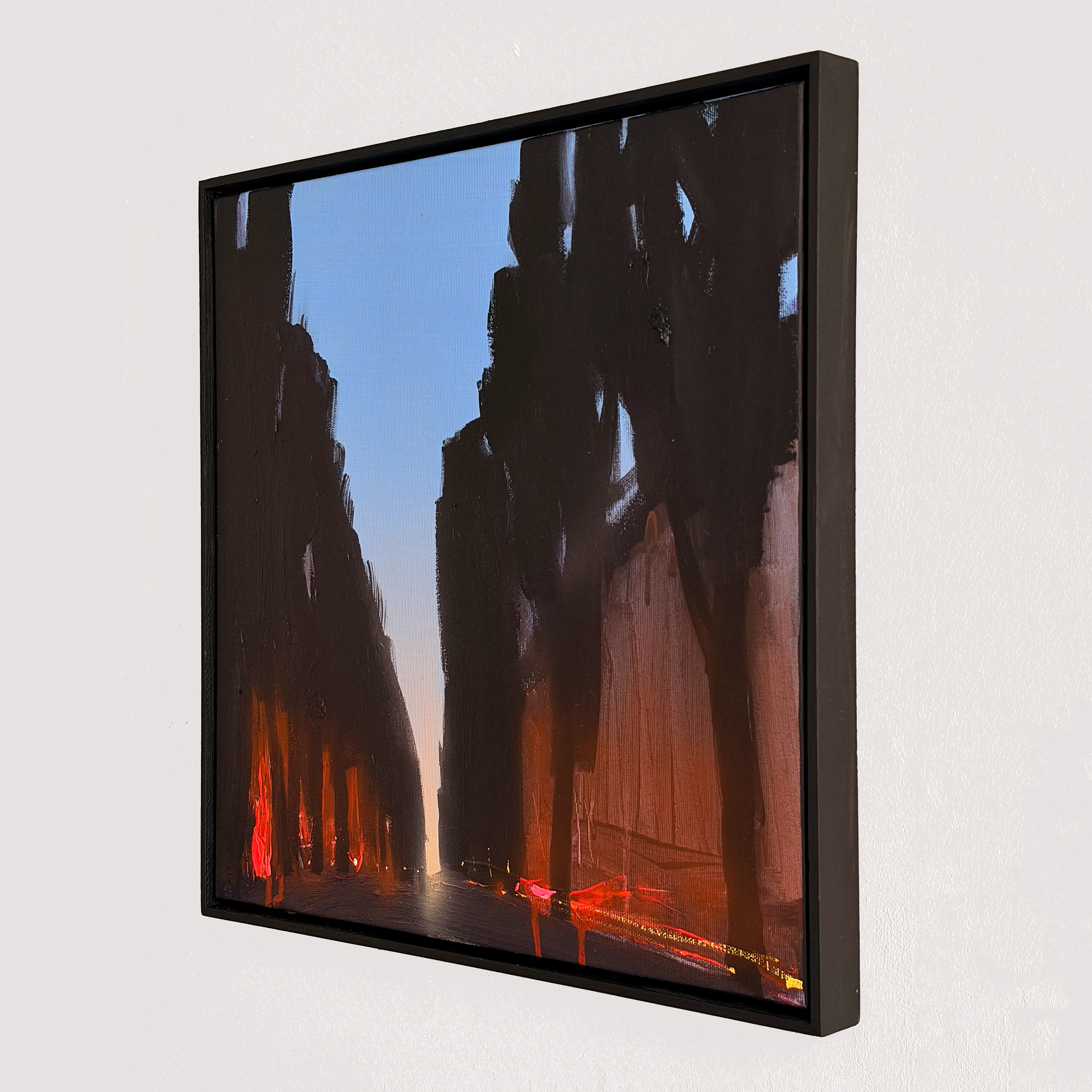Image of Shevchenko Boulevard  by Igor Nekraha, size: 40x40 cm, made of Acrylic on canvas, Painting medium, from Kyiv, part of the Acrylics series, priced at $450 Photo 2 of 4.