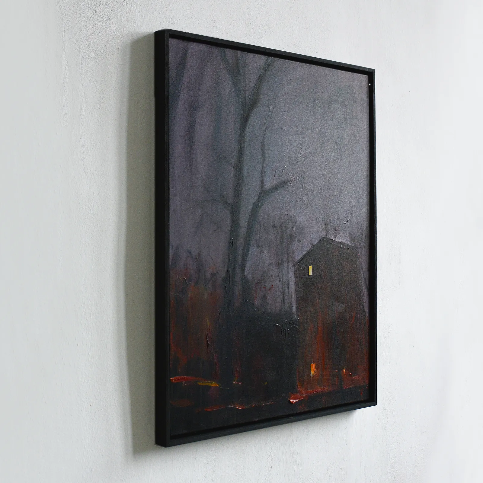 Image of Walking with Nessi. Night by Igor Nekraha, size: 80х60, made of Acrylic on canvas, Painting medium Photo 3 of 4.